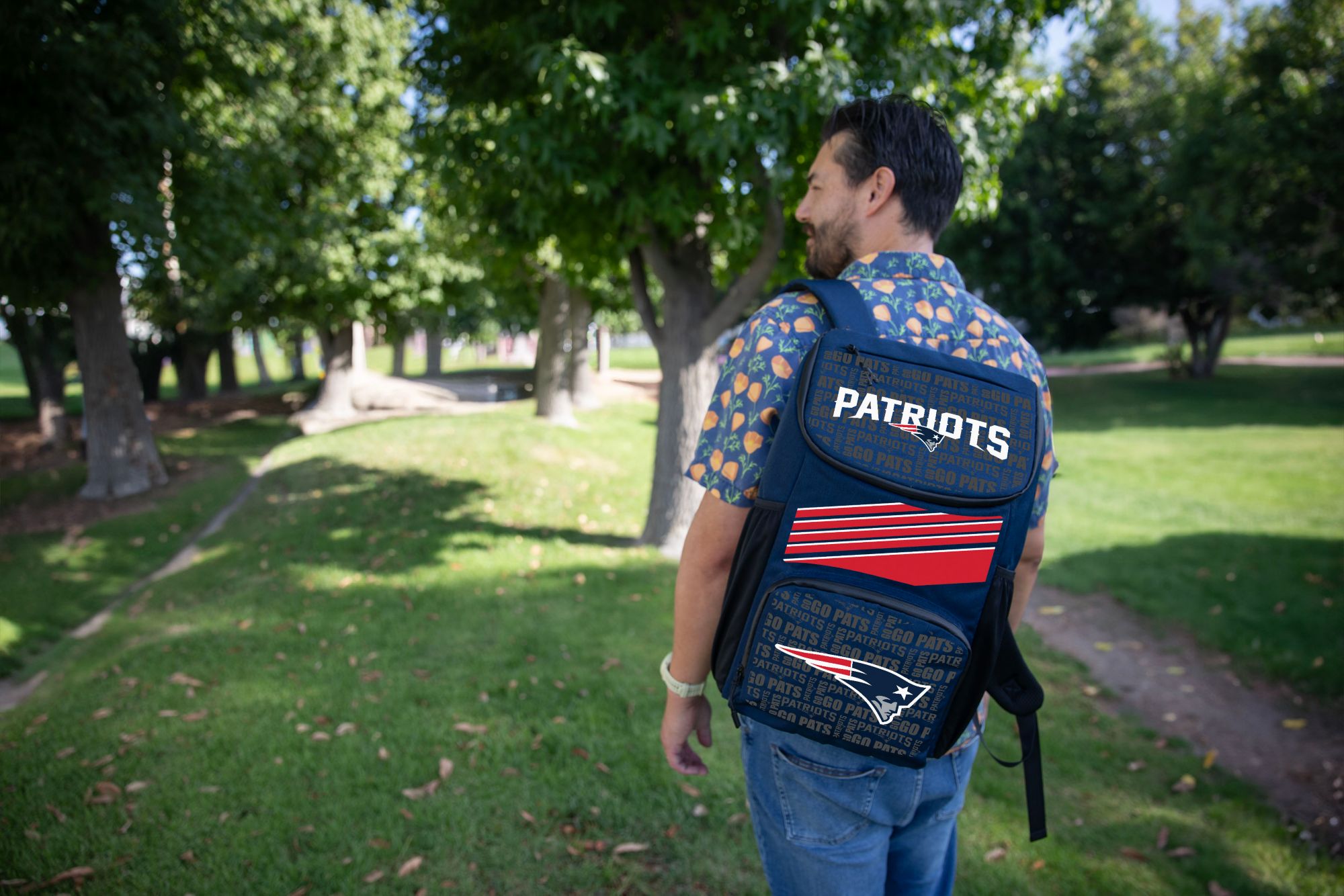 Picnic Time New England Patriots LG Backpack Cooler product image