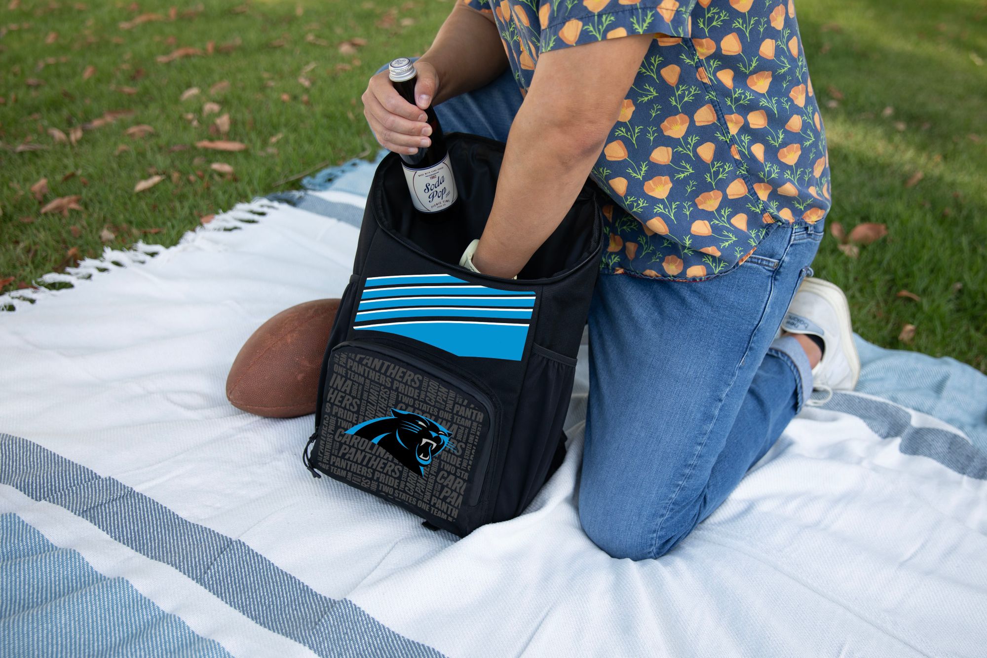 Picnic Time Carolina Panthers LG Backpack Cooler product image