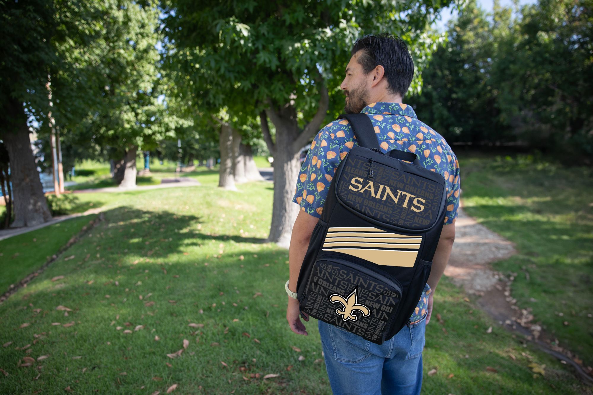 Picnic Time New Orleans Saints LG Backpack Cooler product image