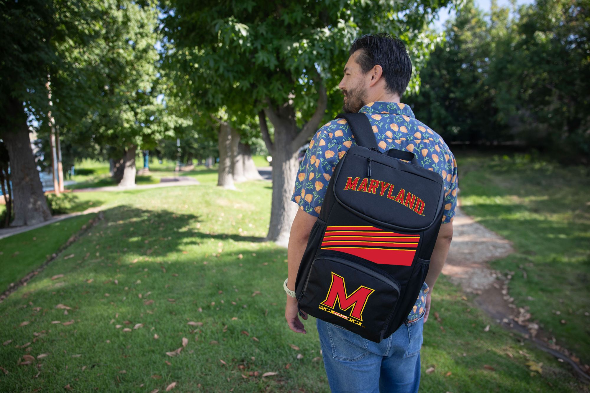 Picnic Time Maryland Terrapins Large Backpack Cooler product image