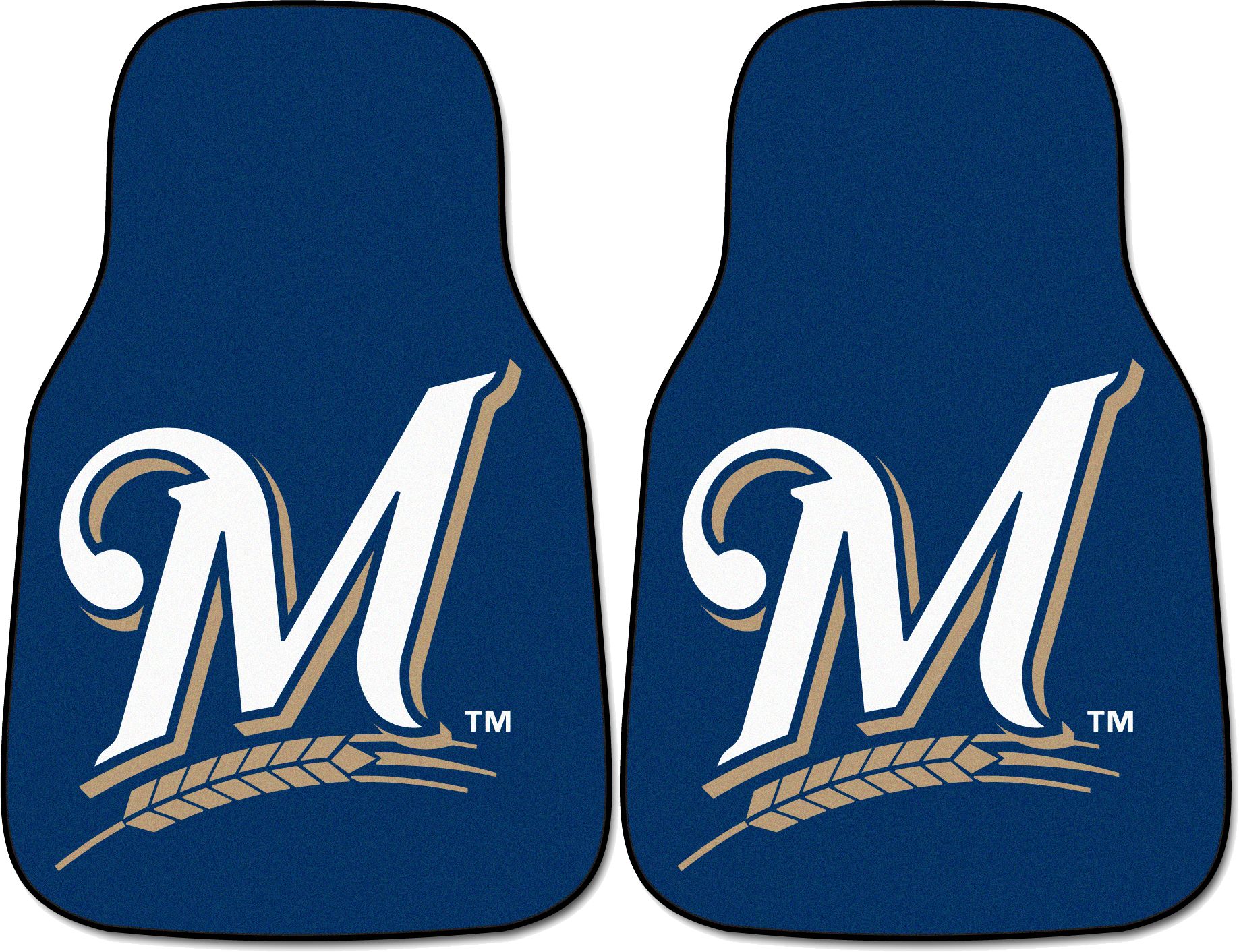 FANMATS Milwaukee Brewers Printed Car Mats 2-Pack product image