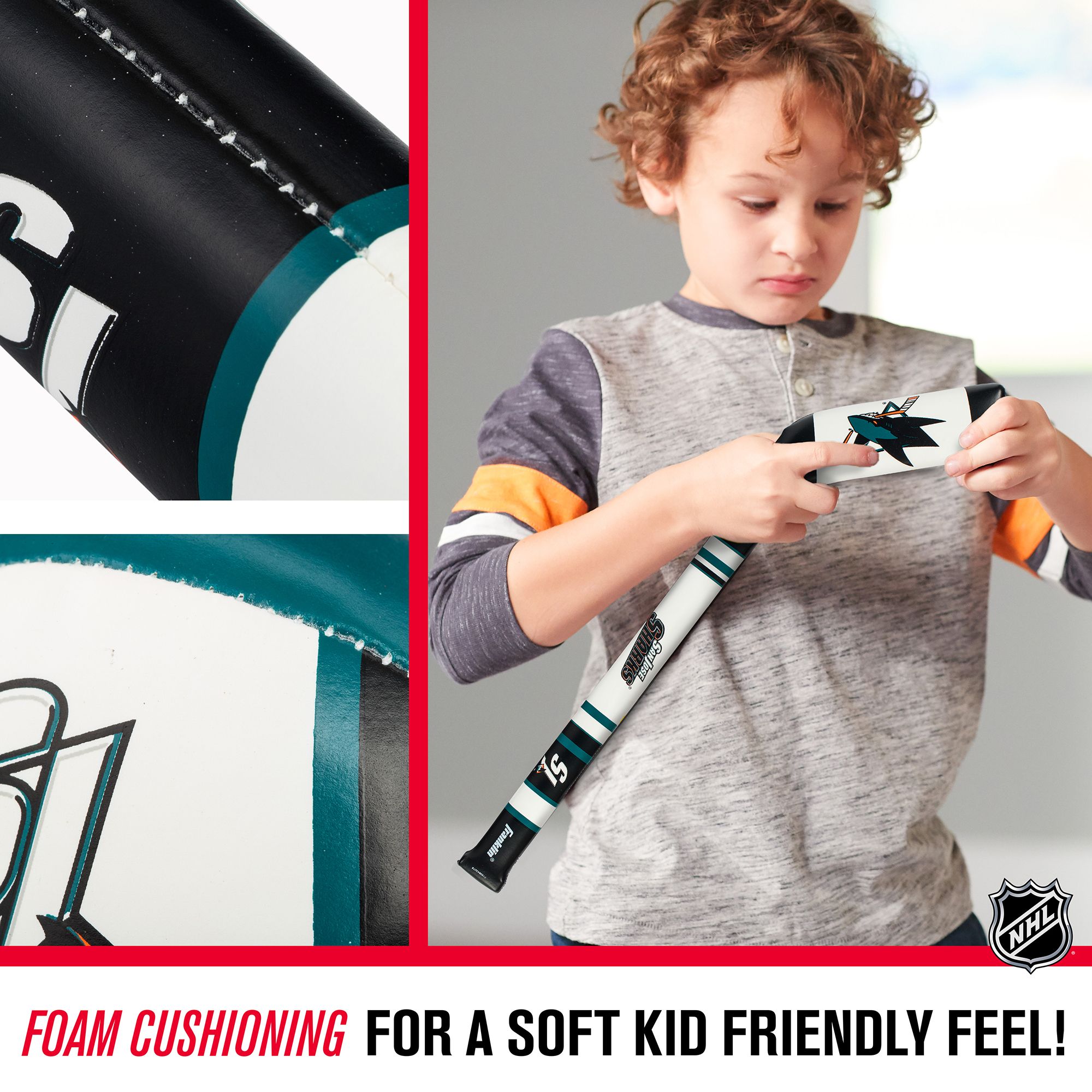 Franklin San Jose Sharks Mini Hockey Stick & Ball Set product image