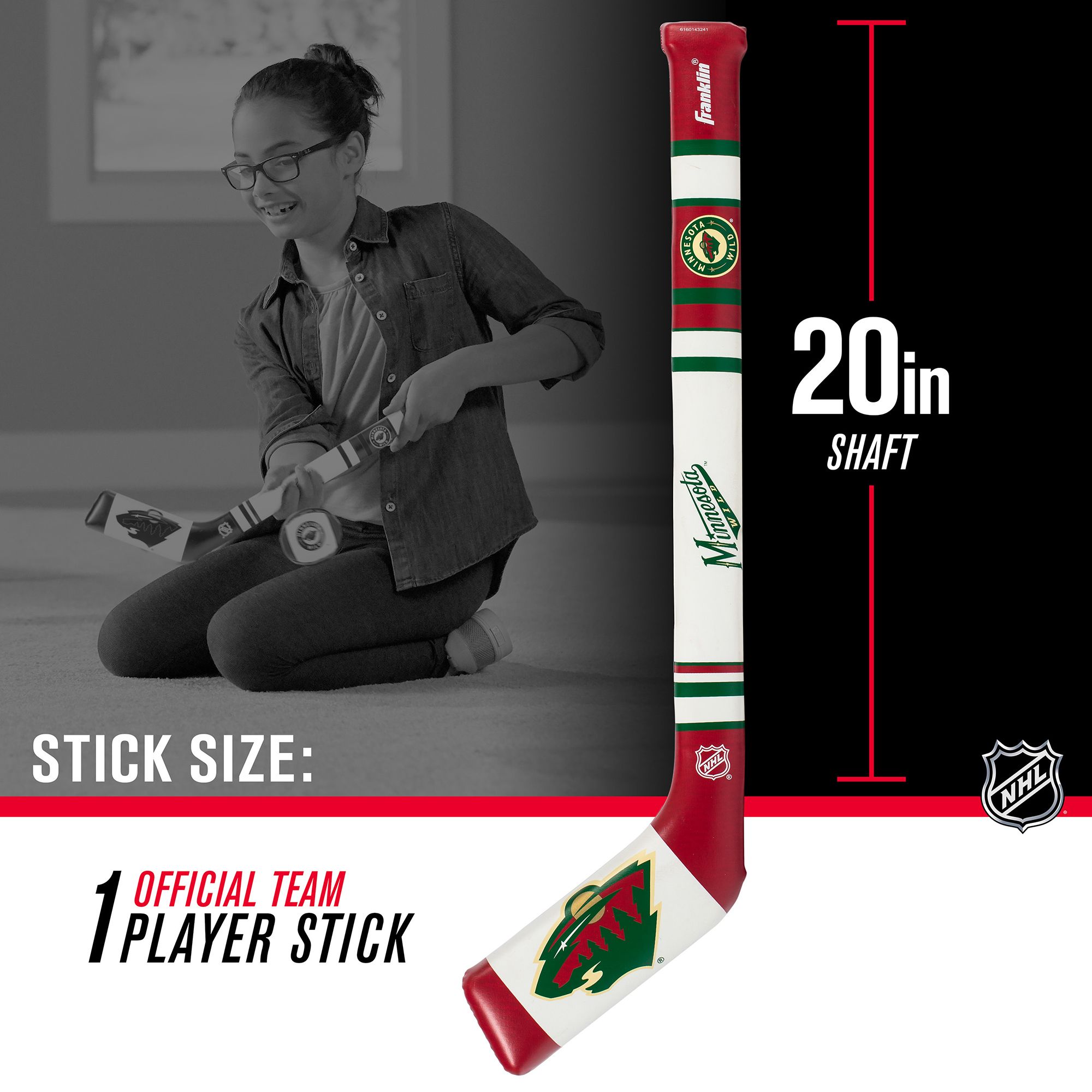 Franklin Minnesota Wild Mini Hockey Set