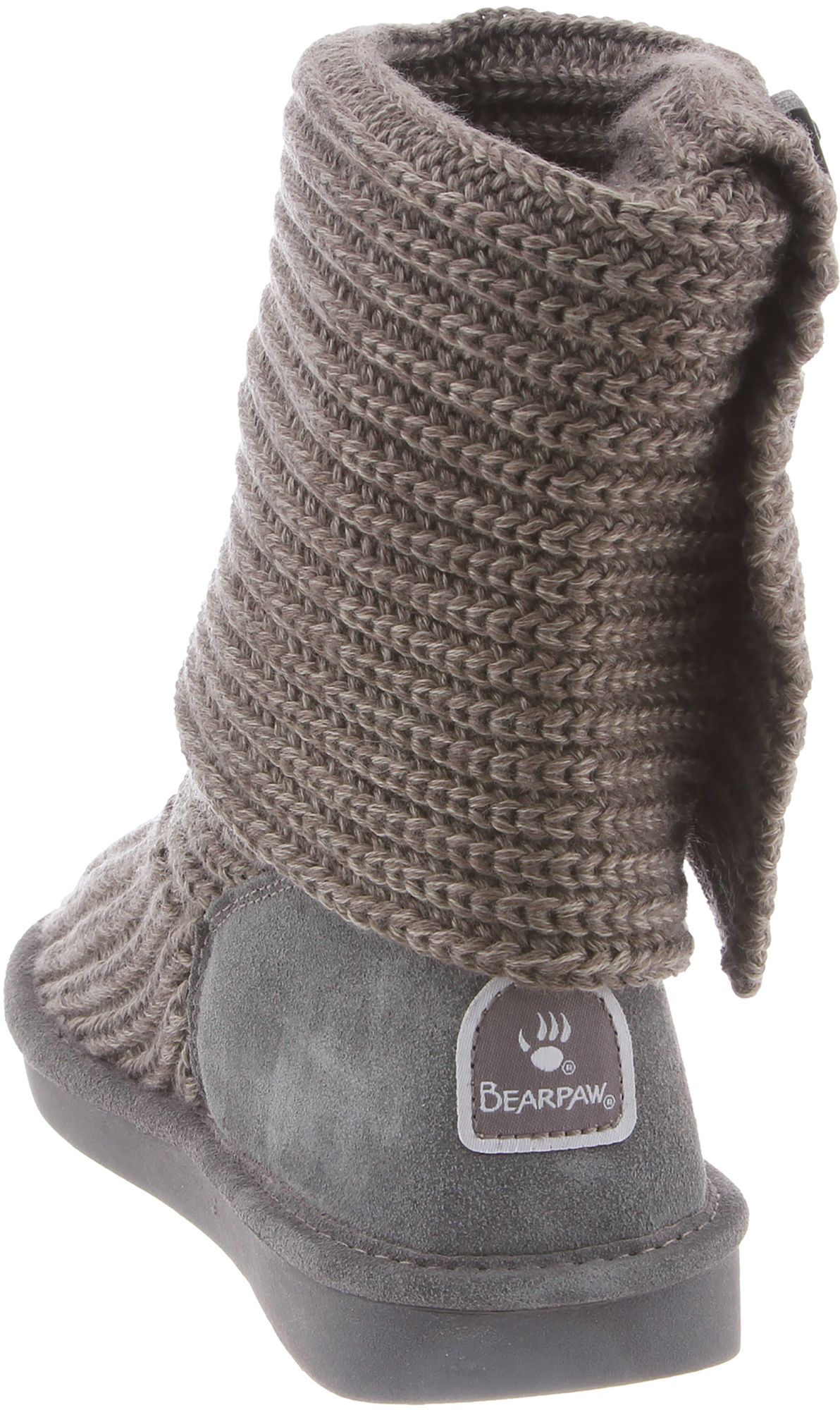 bearpaw grey knit boots