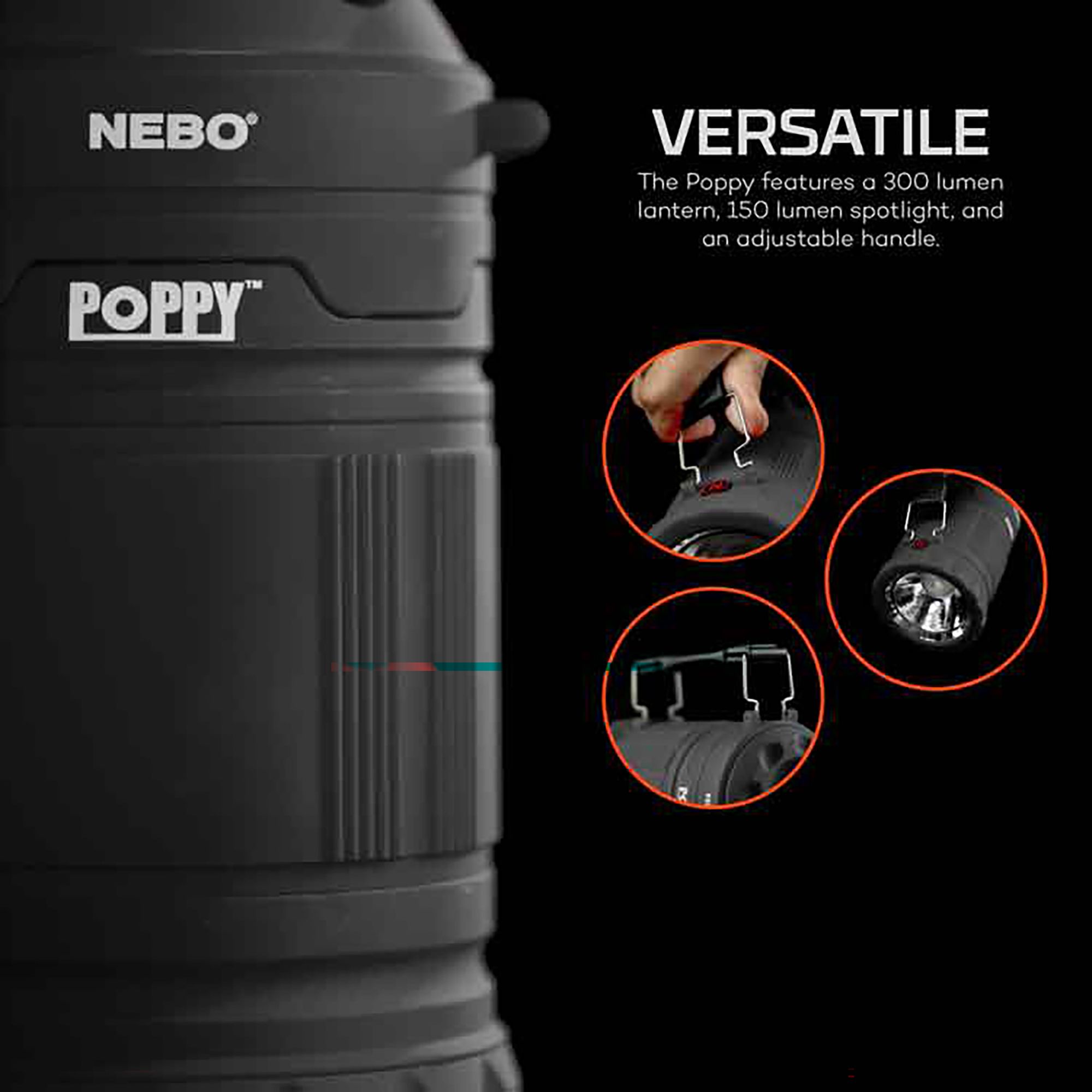 NEBO Poppy 2-in-1 Lantern Spotlight product image