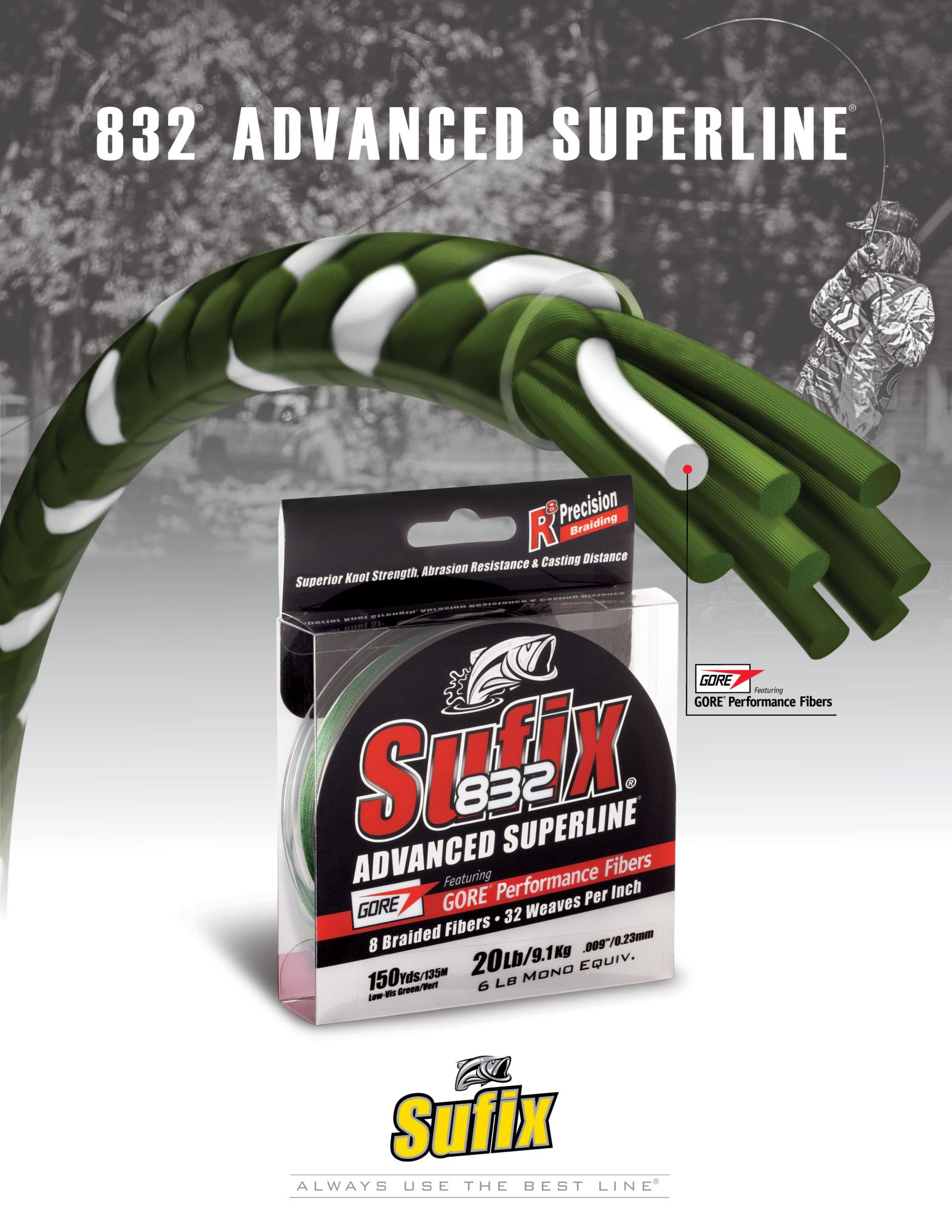 Sufix 832 Advanced Superline Braided Fishing Line product image