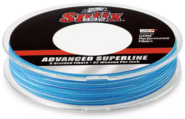 Sufix 832 Advanced Superline x8 Braid 300yd Neon Lime Fishing Line #15lb