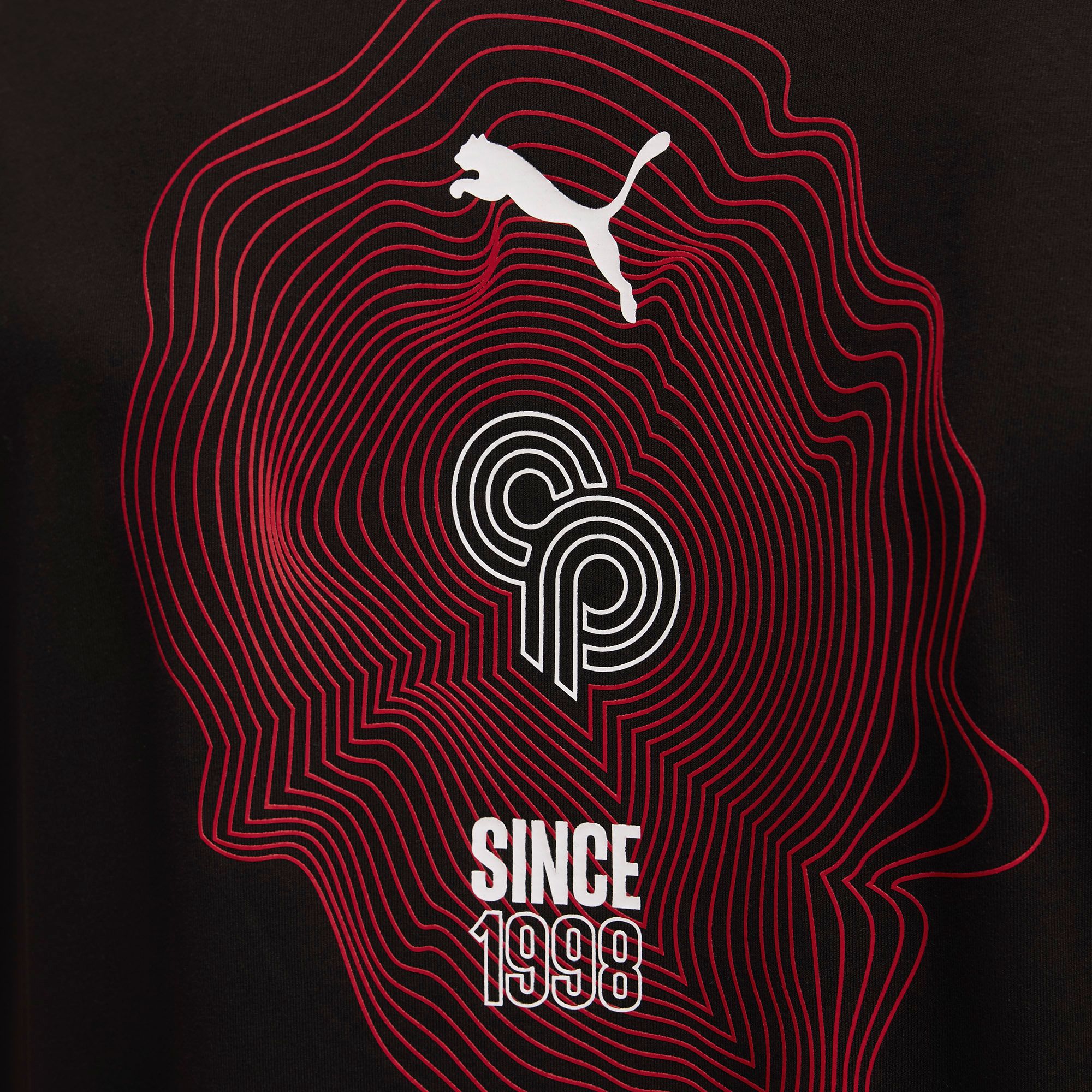 PUMA Men's CP Player Program Black Graphic Short Sleeve T-Shirt product image