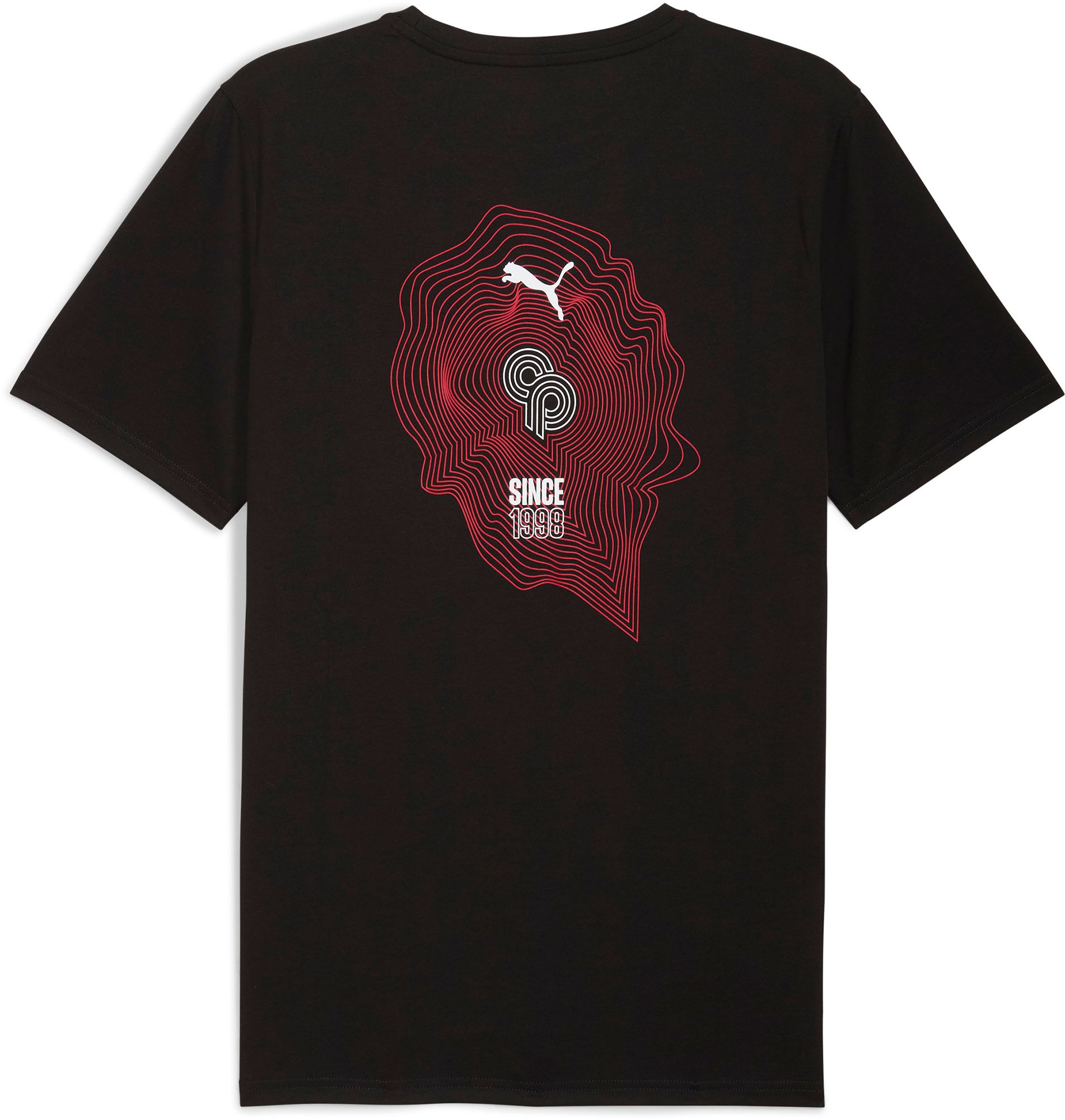 PUMA Men's CP Player Program Black Graphic Short Sleeve T-Shirt product image