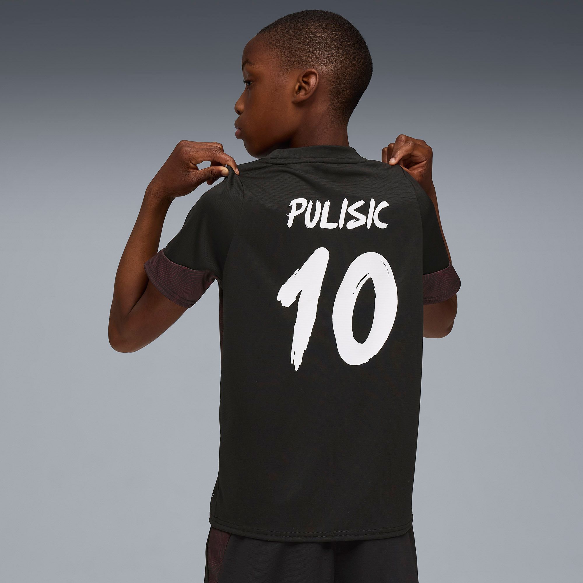 PUMA Youth Player Program Christian Pulisic Black Graphic Jersey product image