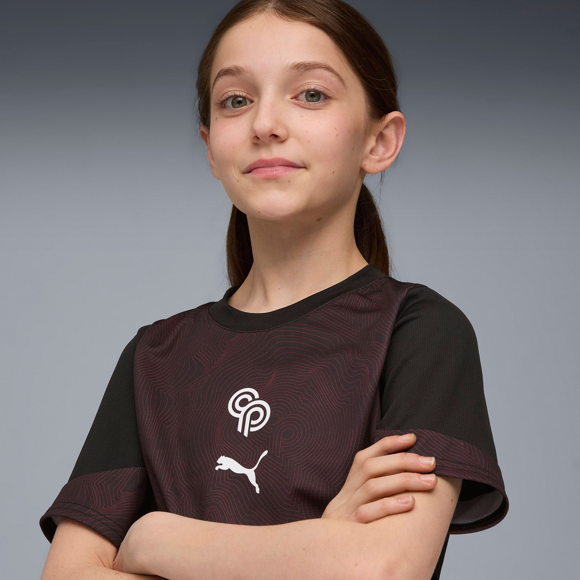 PUMA Youth Player Program Christian Pulisic Black Graphic Jersey product image