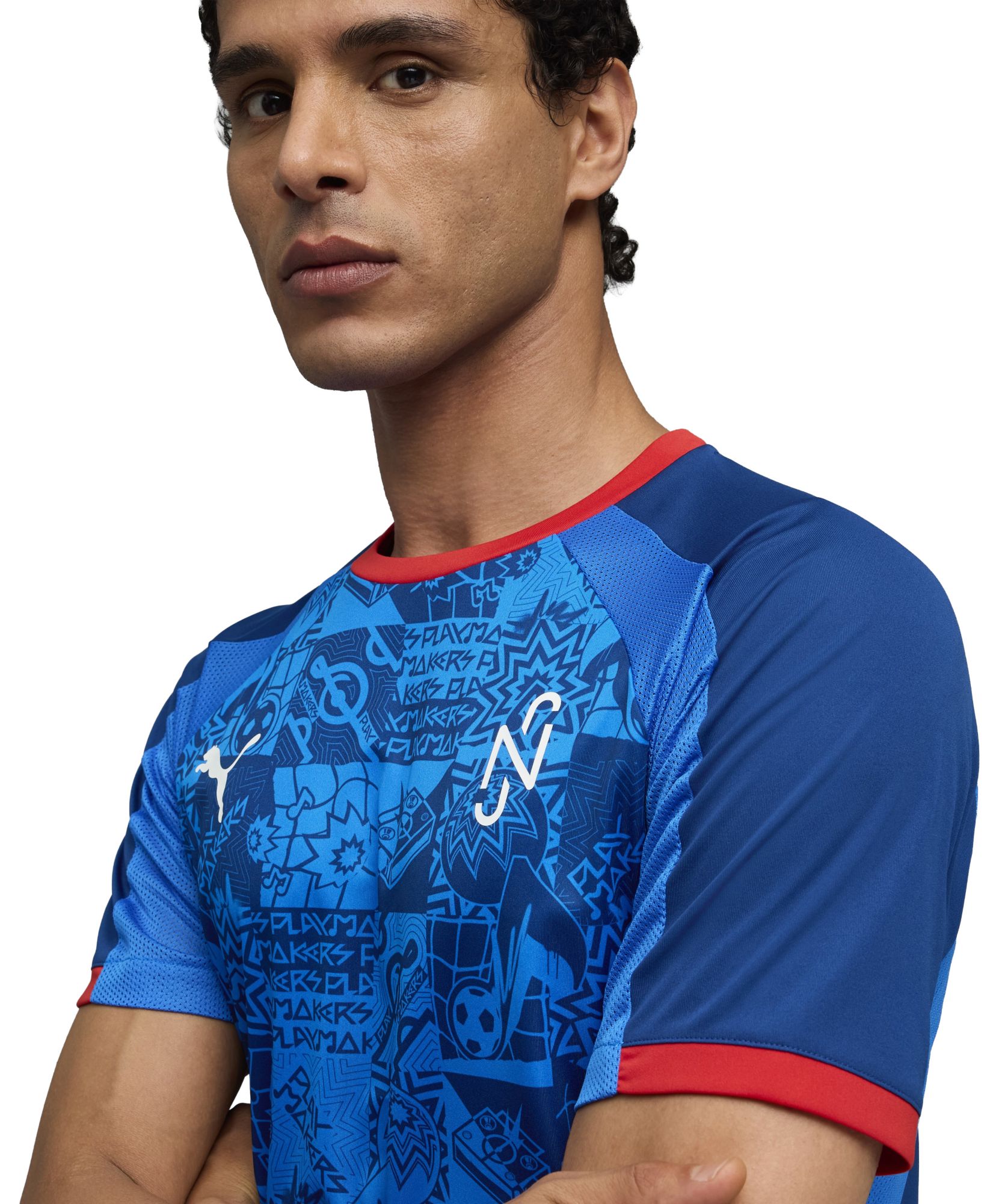 PUMA Adult Neymar Jr. Blue Graphic Jersey product image