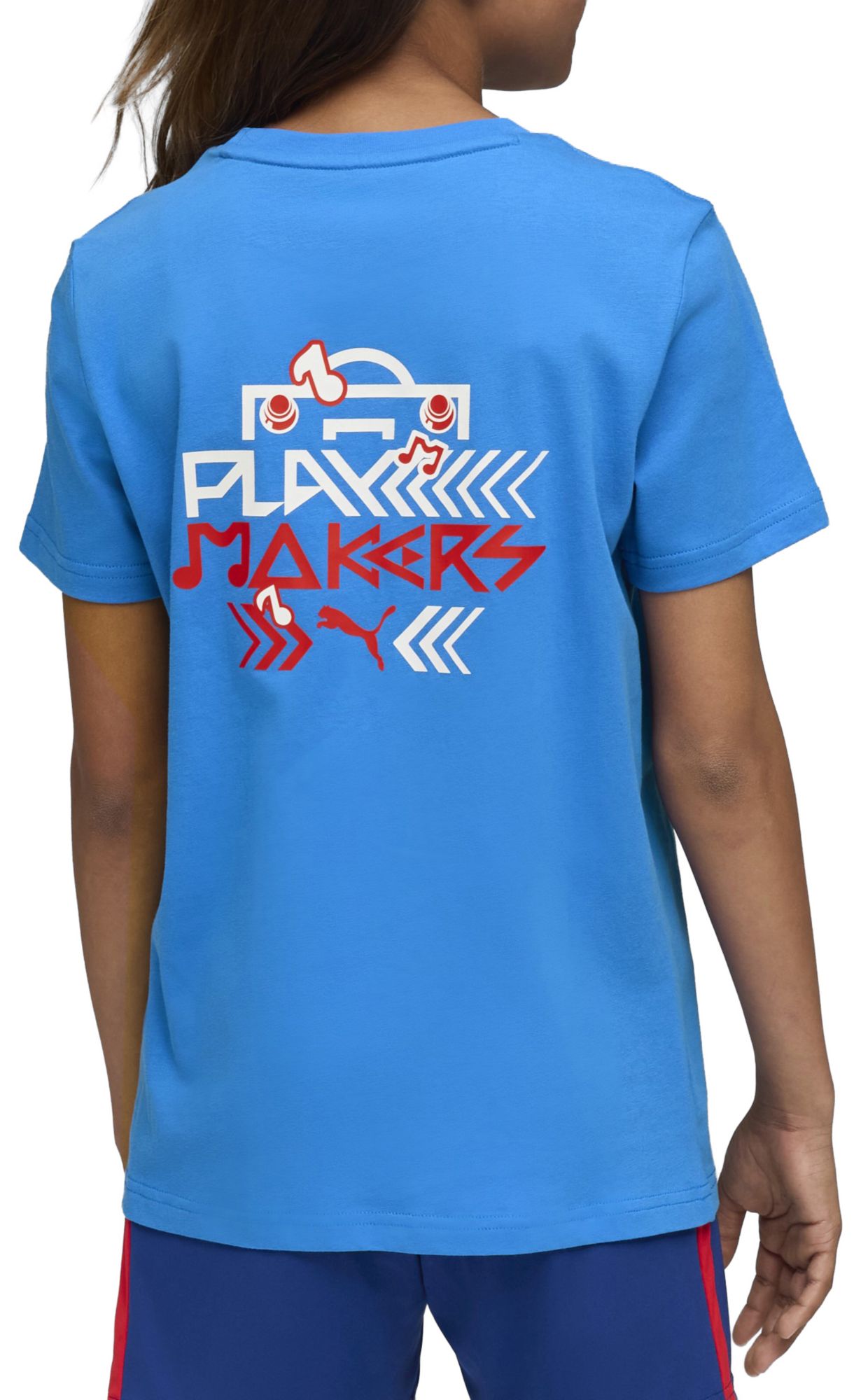 PUMA Youth Neymar Jr. Blue Graphic T-Shirt product image