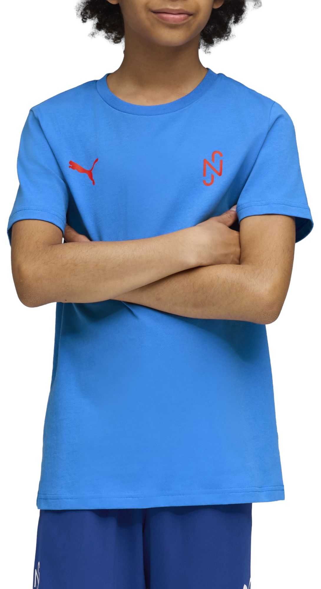 PUMA Youth Neymar Jr. Blue Graphic T-Shirt product image