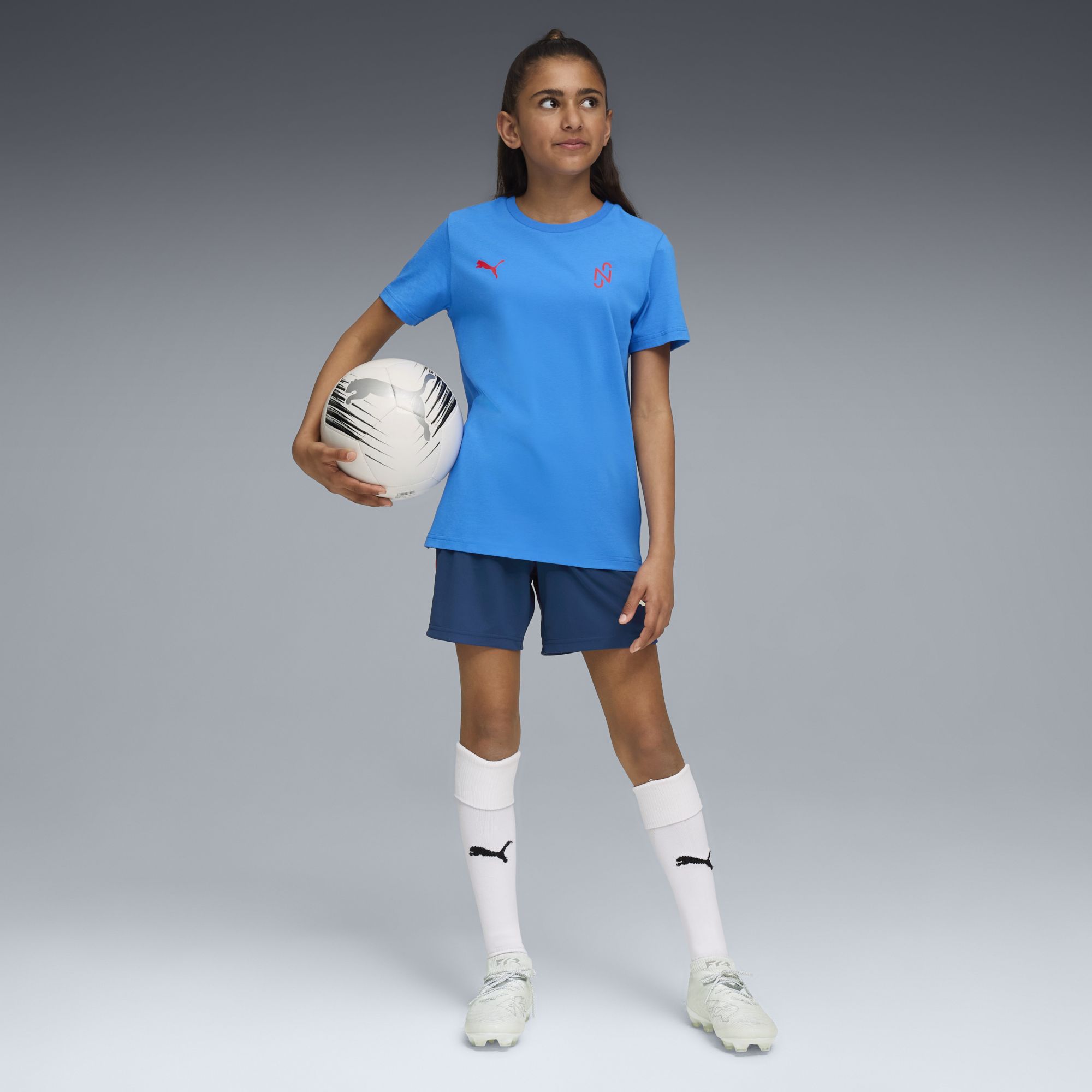 PUMA Youth Neymar Jr. Blue Graphic T-Shirt product image