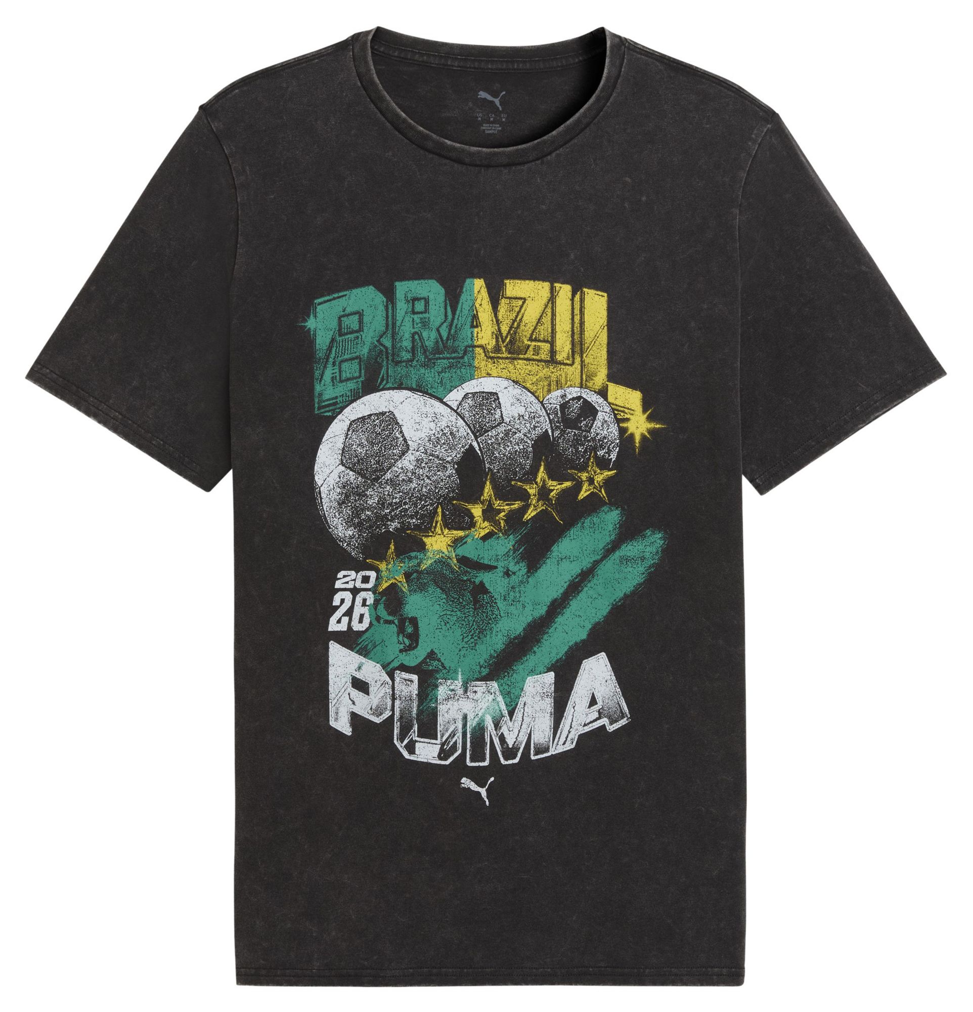 PUMA Adult Brazil Black 2026 90's Bespoke T-Shirt product image