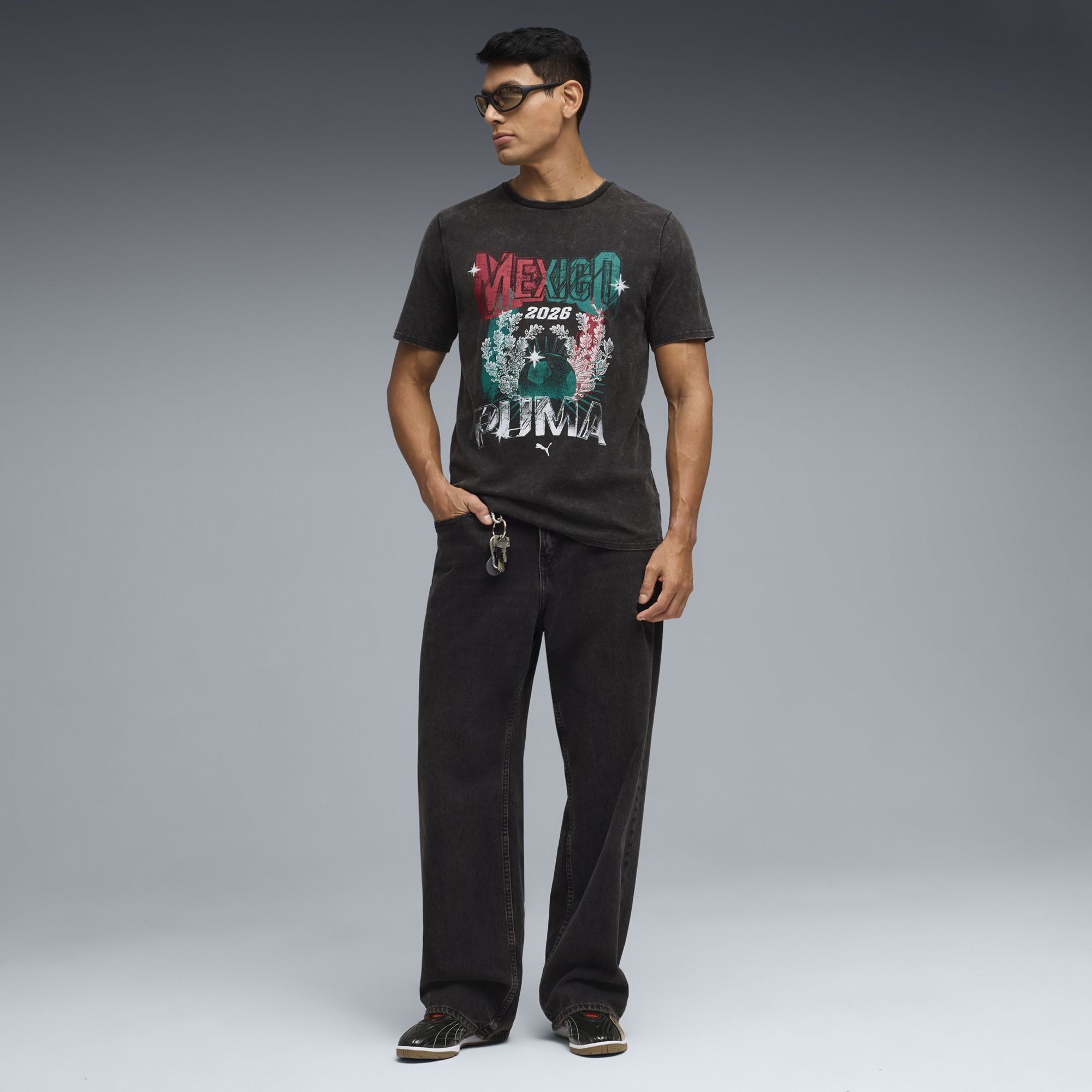 PUMA Adult Mexico Black 2026 90's Bespoke T-Shirt product image