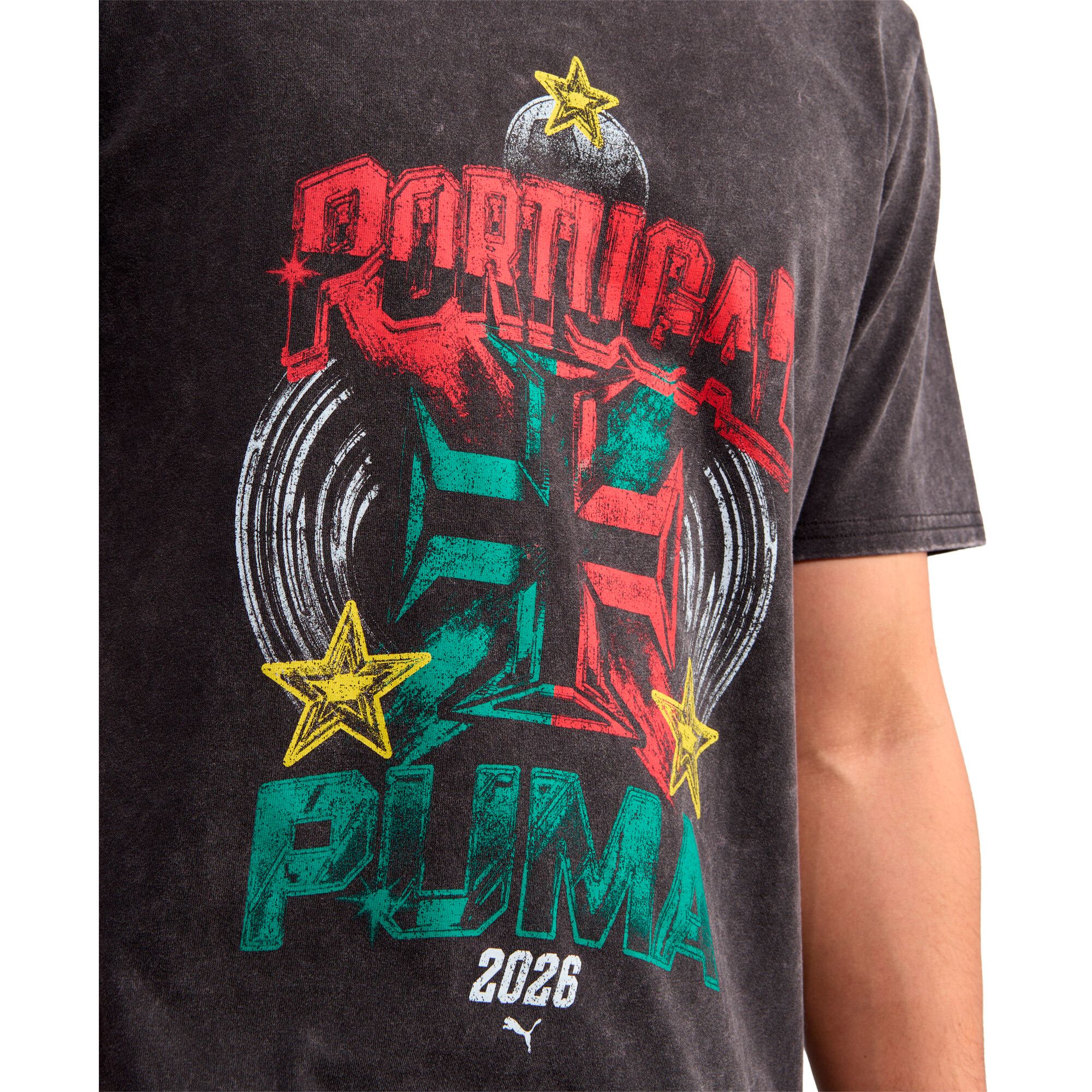 PUMA Adult Portugal Black 2026 90's Bespoke T-Shirt product image