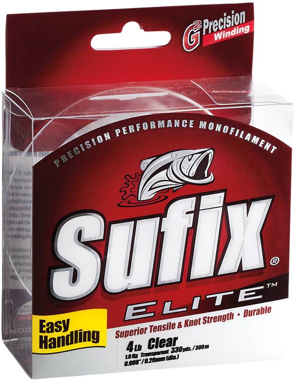 Sufix Elite Monofilament Line - Clear 10 lb
