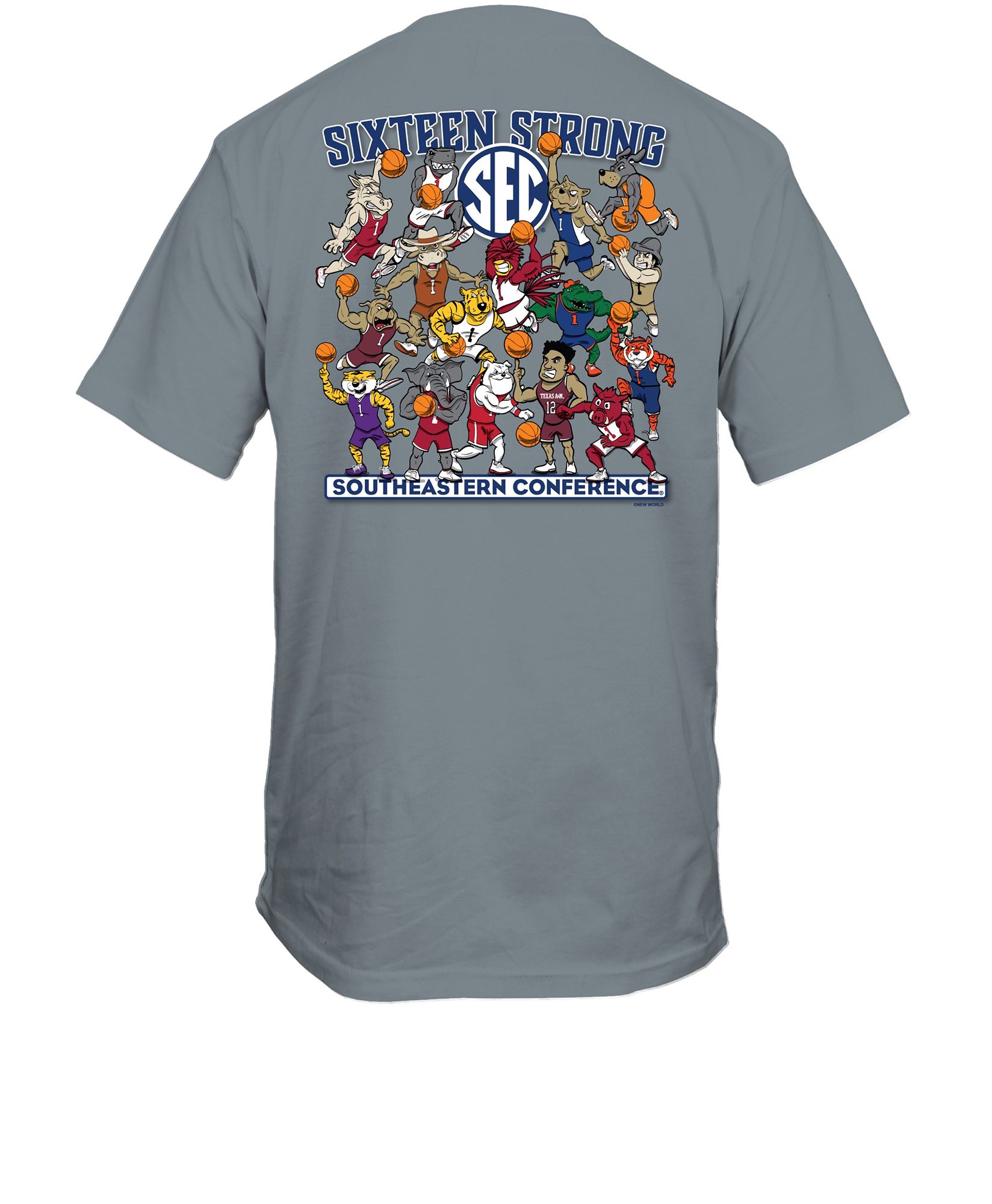New World Graphics Men's SEC Basketball Granite Basketball T-Shirt product image