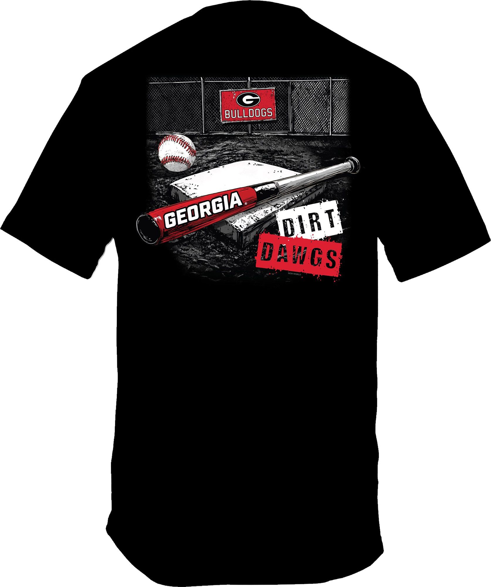 New World Graphics Men's Georgia Bulldogs Black Dirt Dawgs T-Shirt product image