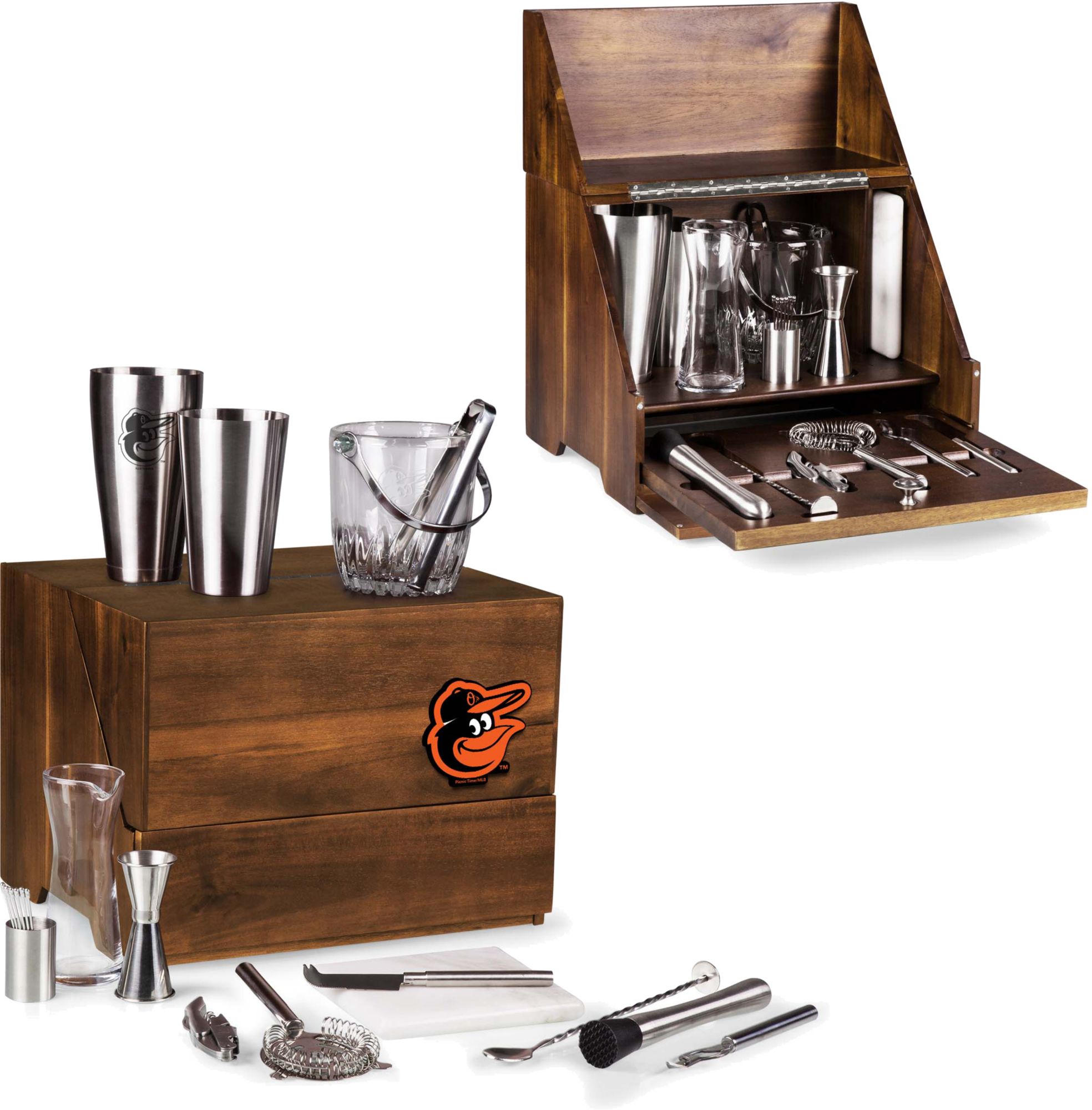 Picnic Time Baltimore Orioles Madison Tabletop Bar Tool Set