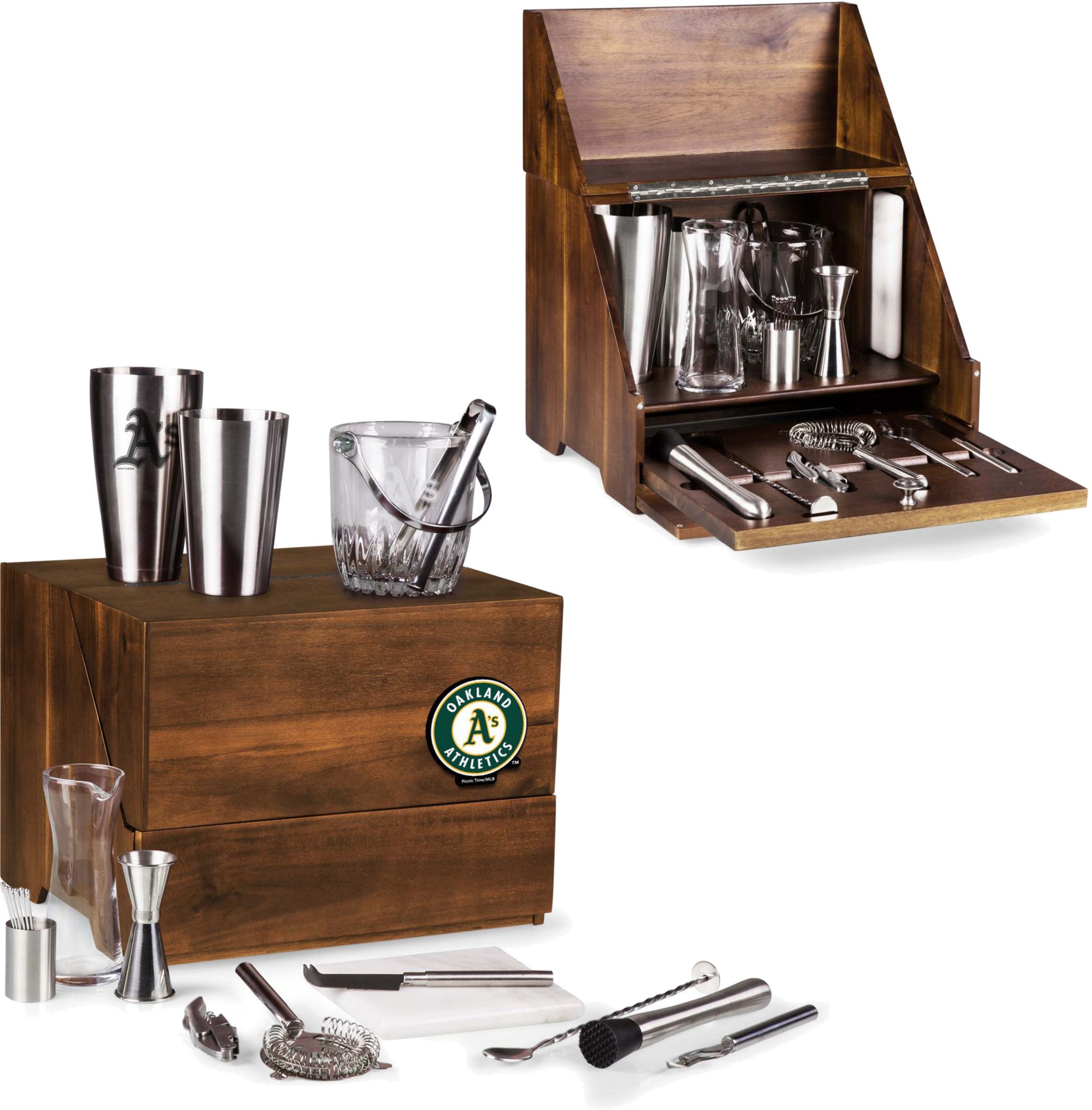 Picnic Time Oakland Athletics Madison Tabletop Bar Tool Set