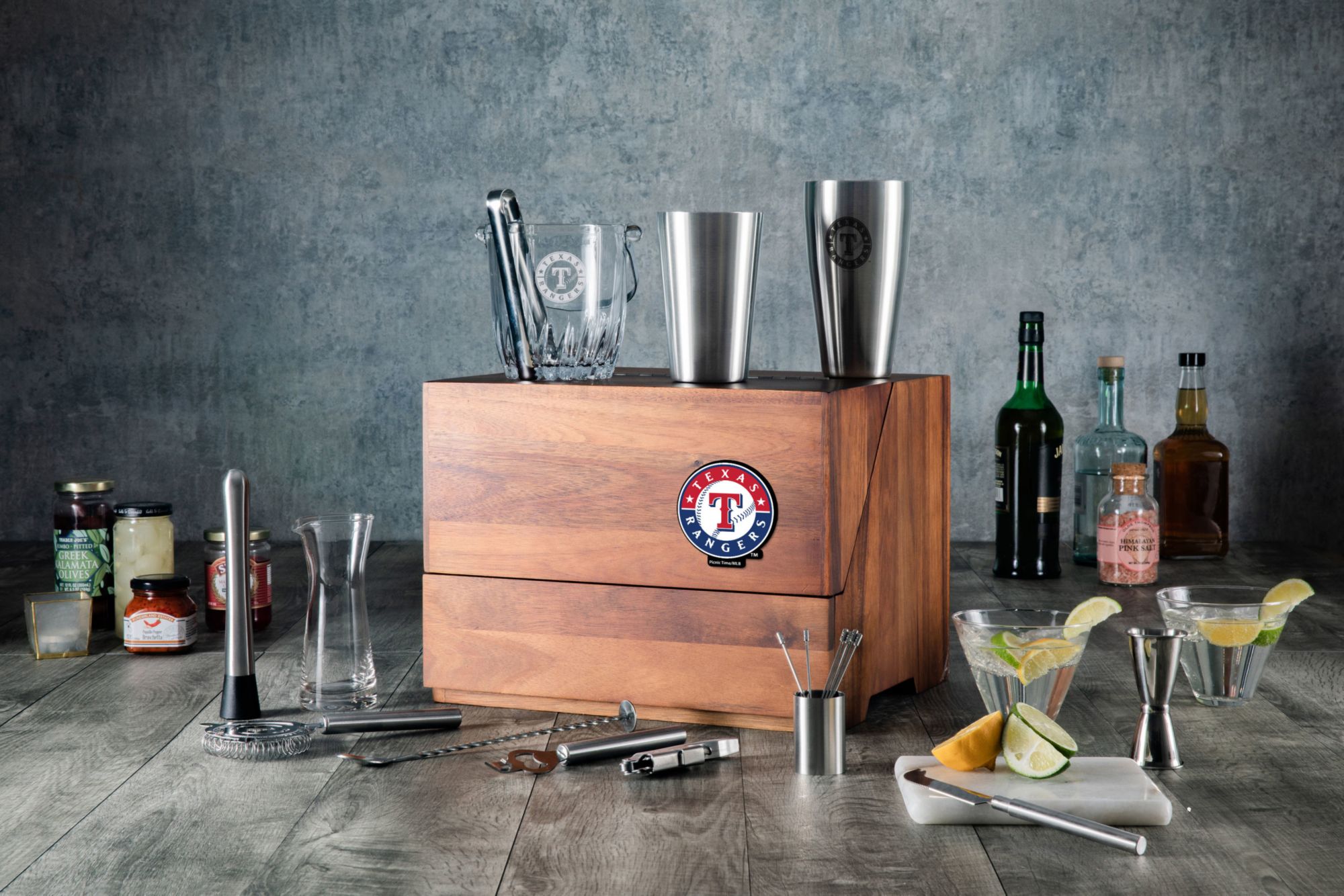 Picnic Time Texas Rangers Madison Tabletop Bar Tool Set product image