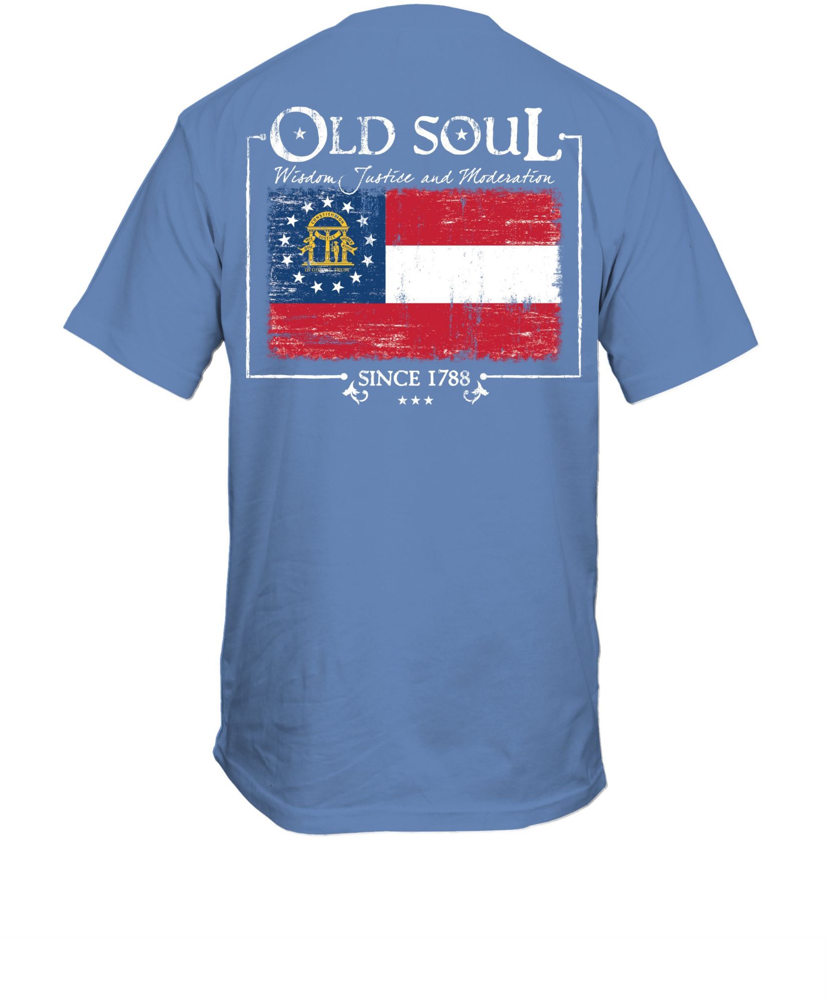 New World Graphics Adult Georgia 'Old Soul' Blue T-Shirt product image