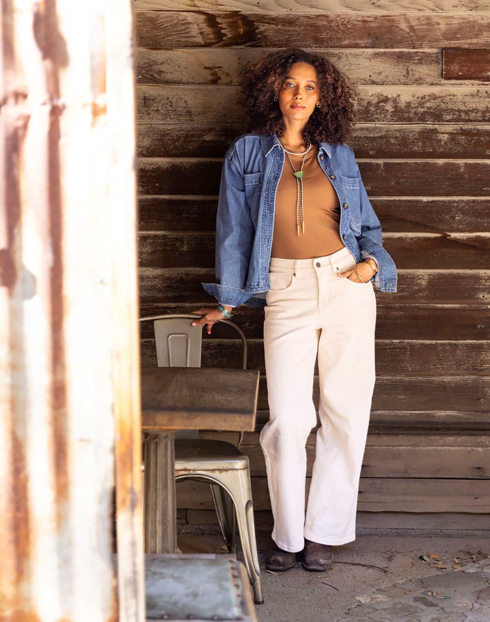 Carve Designs Women's Flora Denim Shacket product image