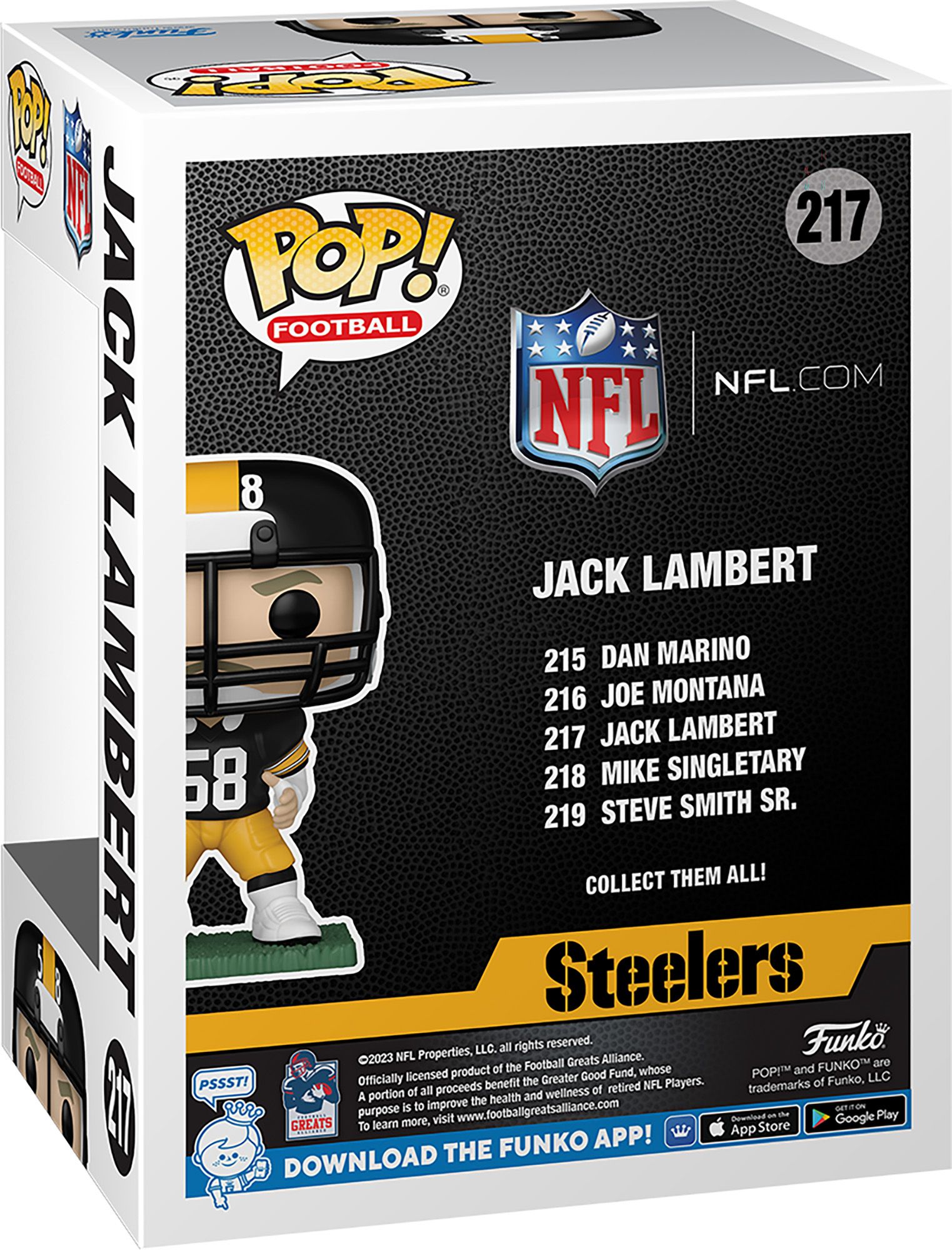 Funko Pittsburgh Steelers Jack Lambert Legends Player Figure product image