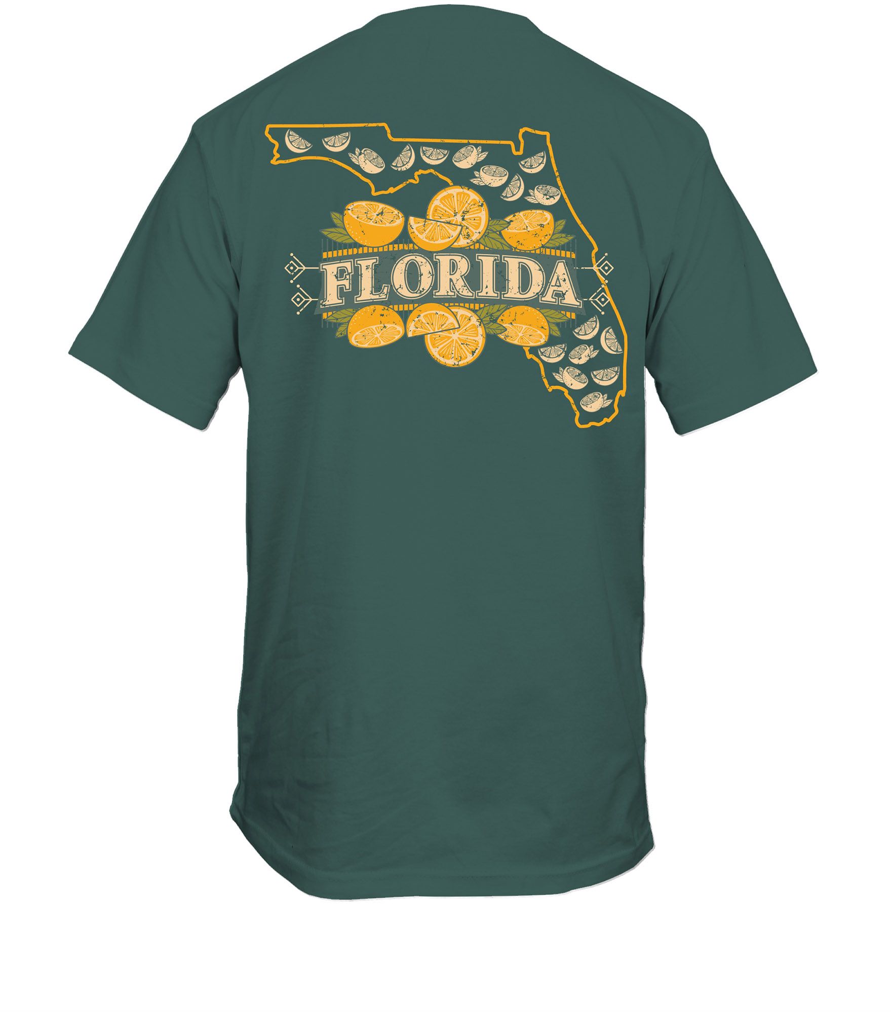New World Graphics Men's Florida Green Oranges T-Shirt product image