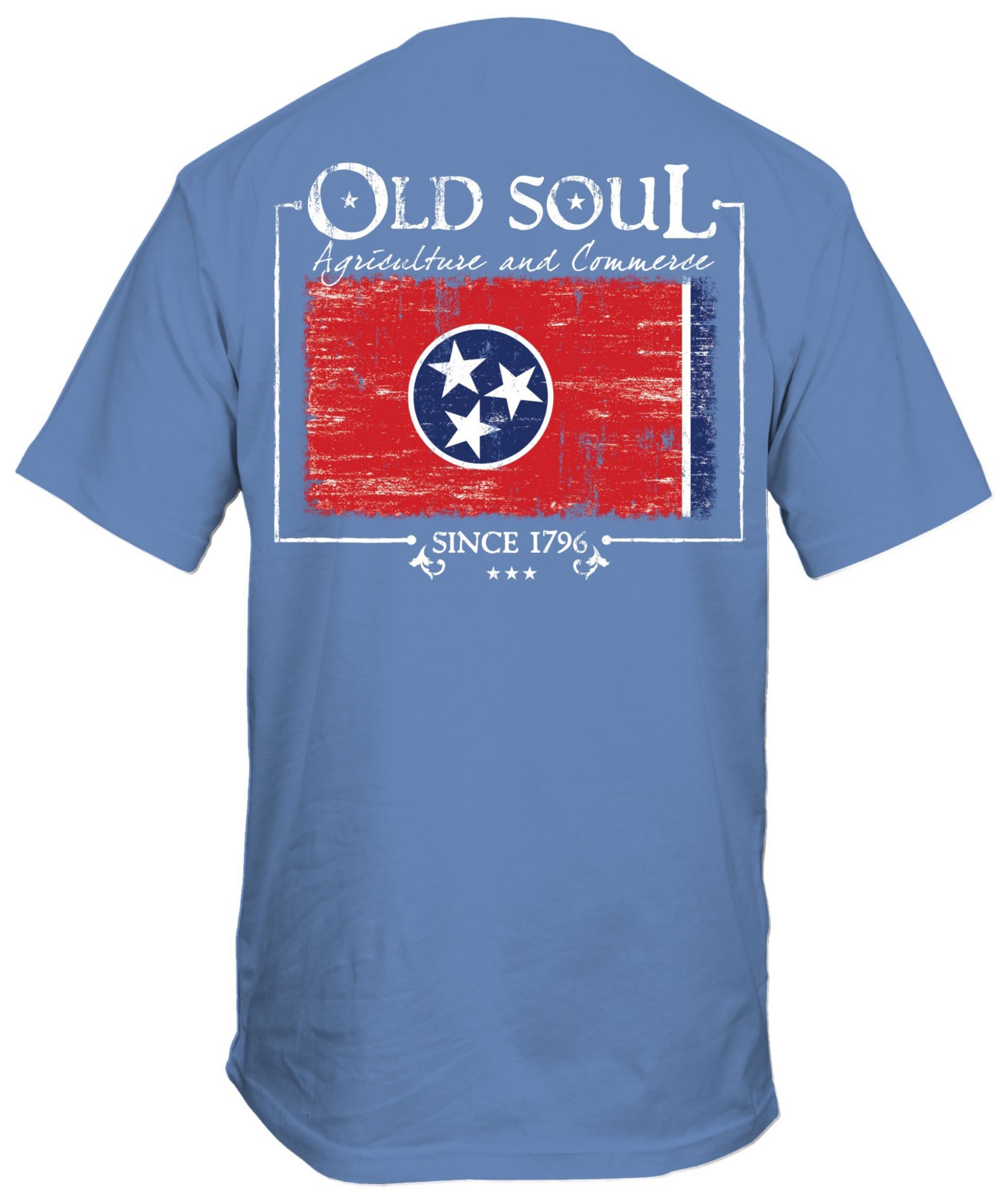 New World Graphics Men's Tennessee Navy Flag T-Shirt product image