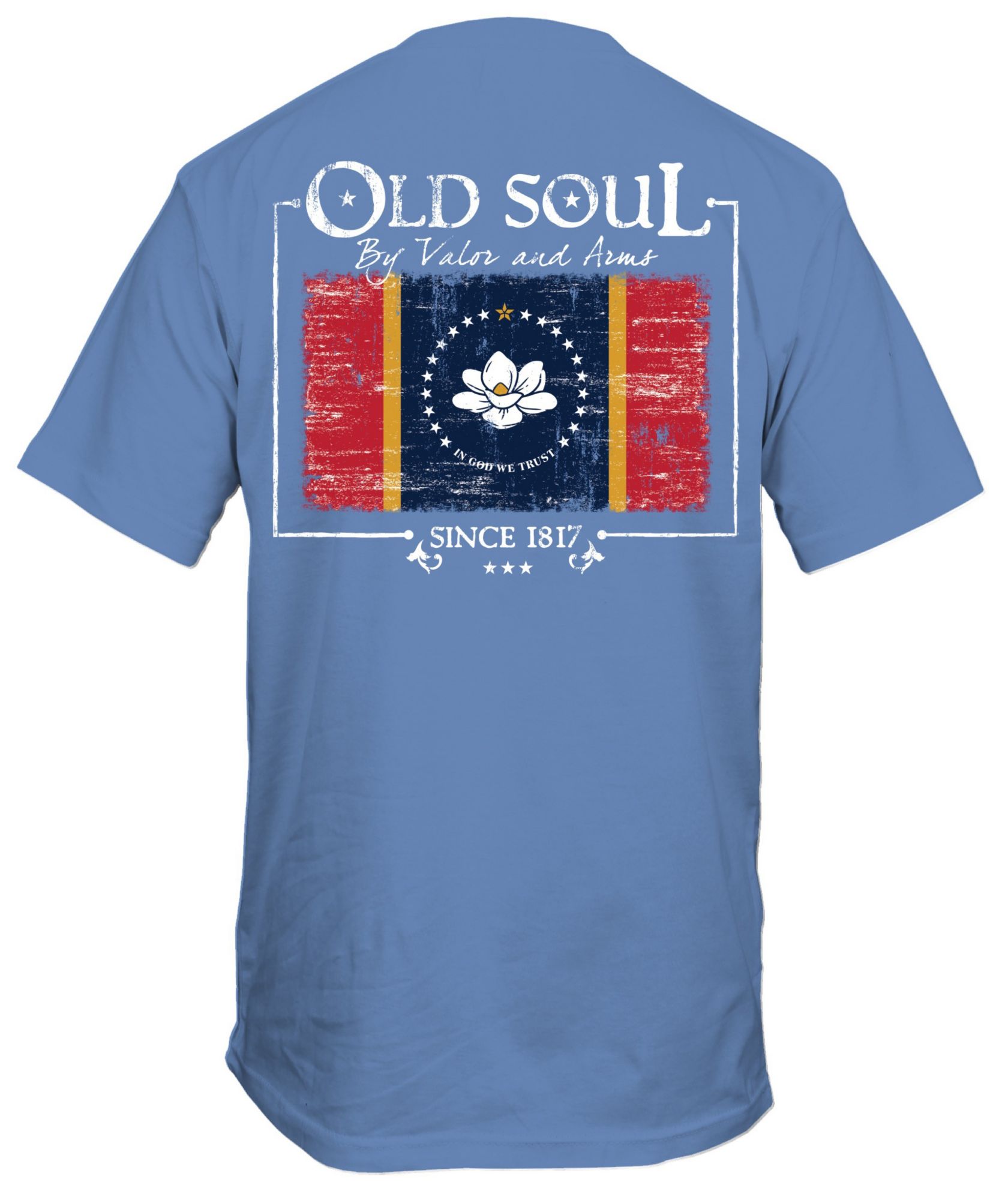 New World Graphics Men's Mississippi Navy Flag T-Shirt product image