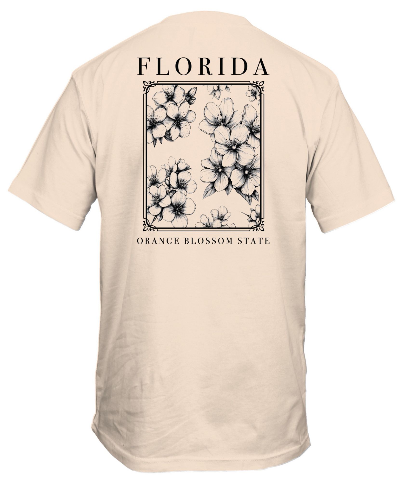 New World Graphics Men's Florida Cream Flowers T-Shirt product image