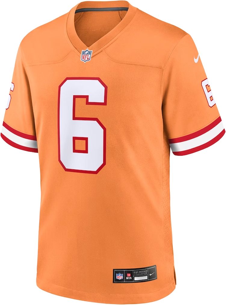 Nike Men's Tampa Bay Buccaneers Baker Mayfield #6 Alternate Sport Orange Game Jersey product image