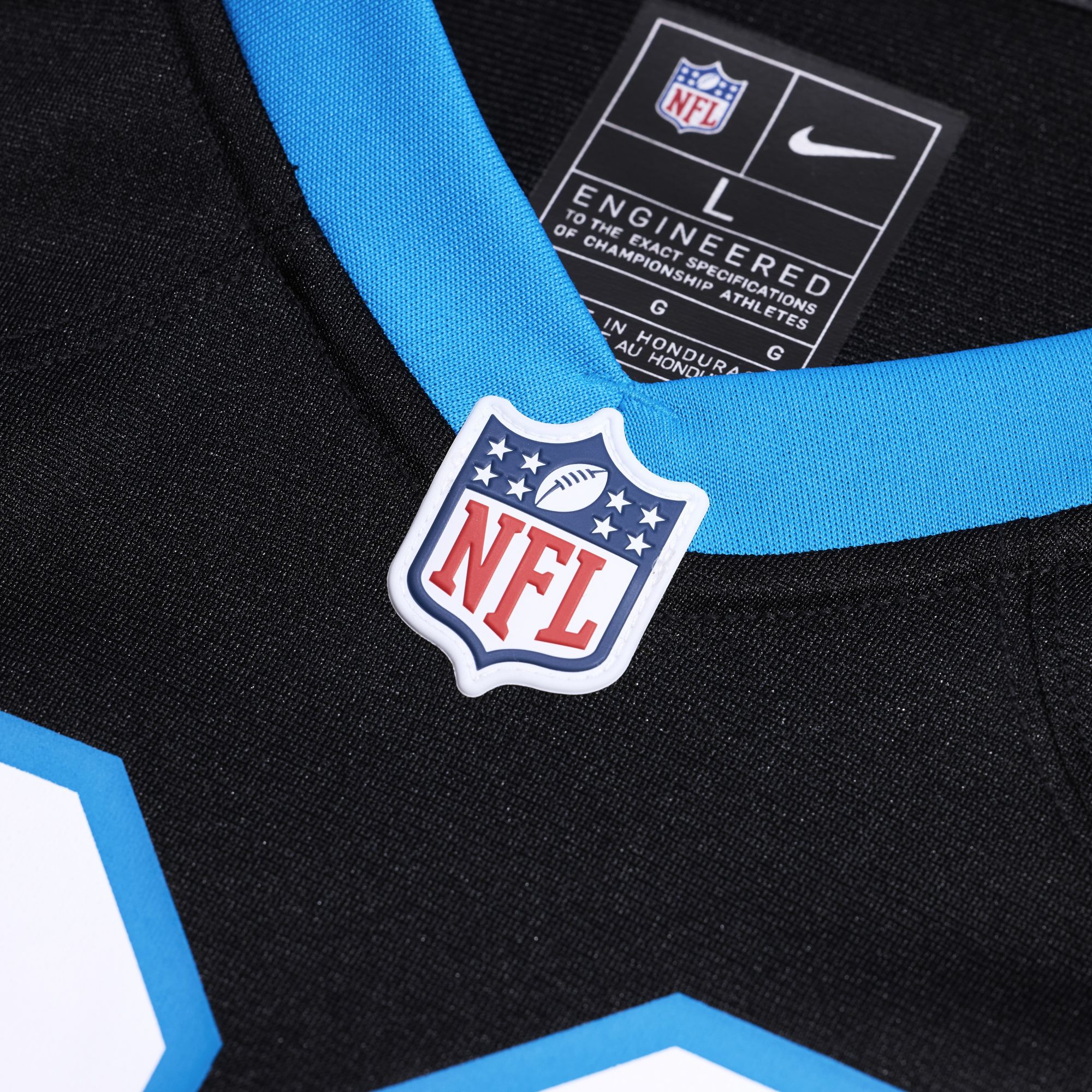 Nike Men's Carolina Panthers Chuba Hubbard #30 Black Game Jersey product image