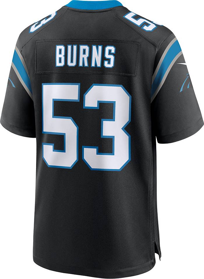 Nike Men's Carolina Panthers Brian Burns #53 Black Game Jersey
