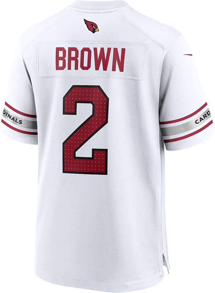 Nike Men's Arizona Cardinals Marquise Brown #2 White Game Jersey