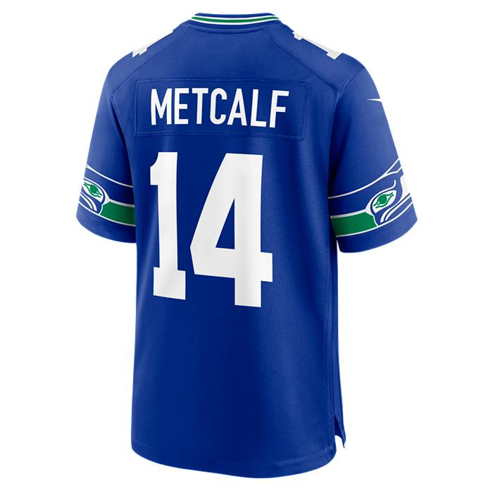 Seattle Seahawks #14 Dk Metcalf Jersey - Blue - Bluefink