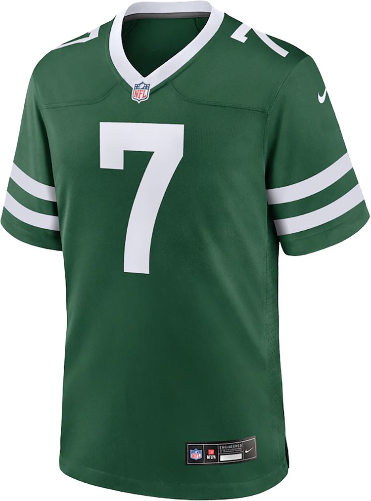 Nike Men's New York Jets Justin Fields #7 Green Game Jersey product image
