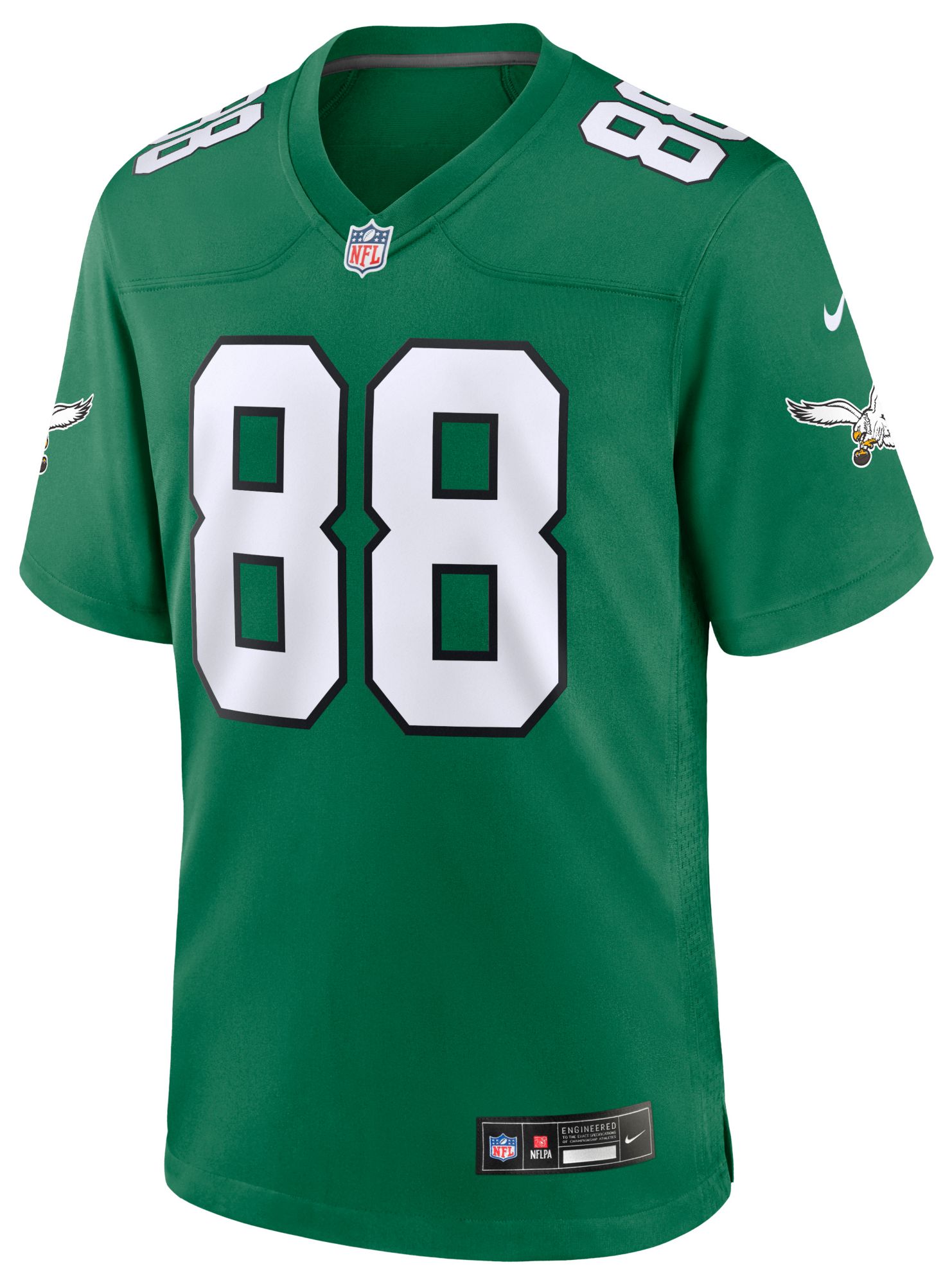 Nike Men's Philadelphia Eagles Dallas Goedert #88 Alternate Kelly Green Game Jersey product image
