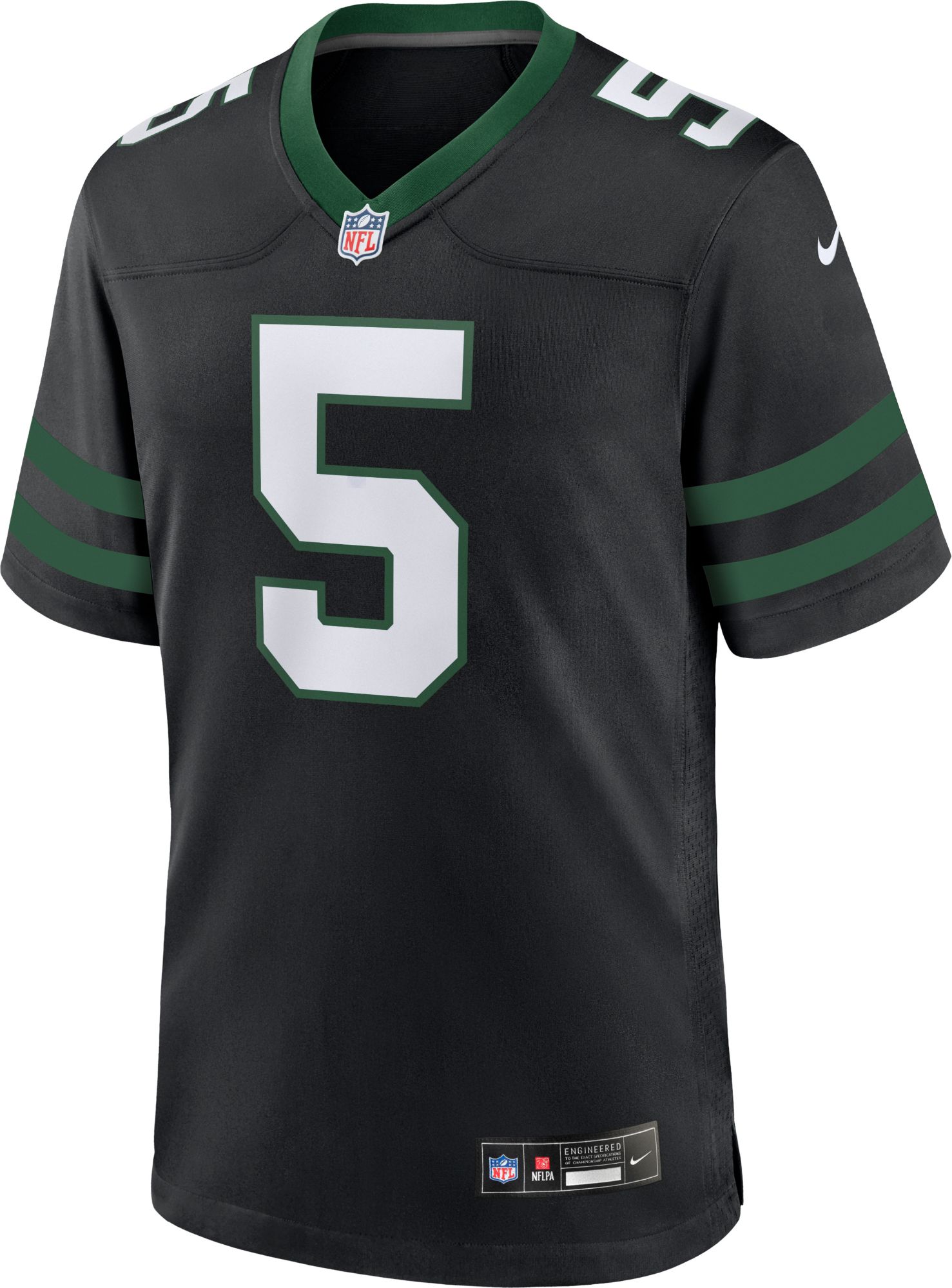 Nike Men's New York Jets Garrett Wilson #5 Alternate Black Game Jersey product image