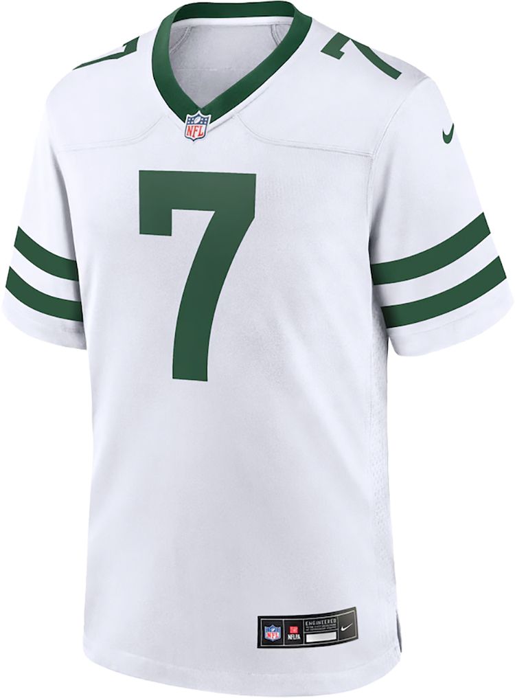 Nike Men's New York Jets Justin Fields #7 White Game Jersey product image