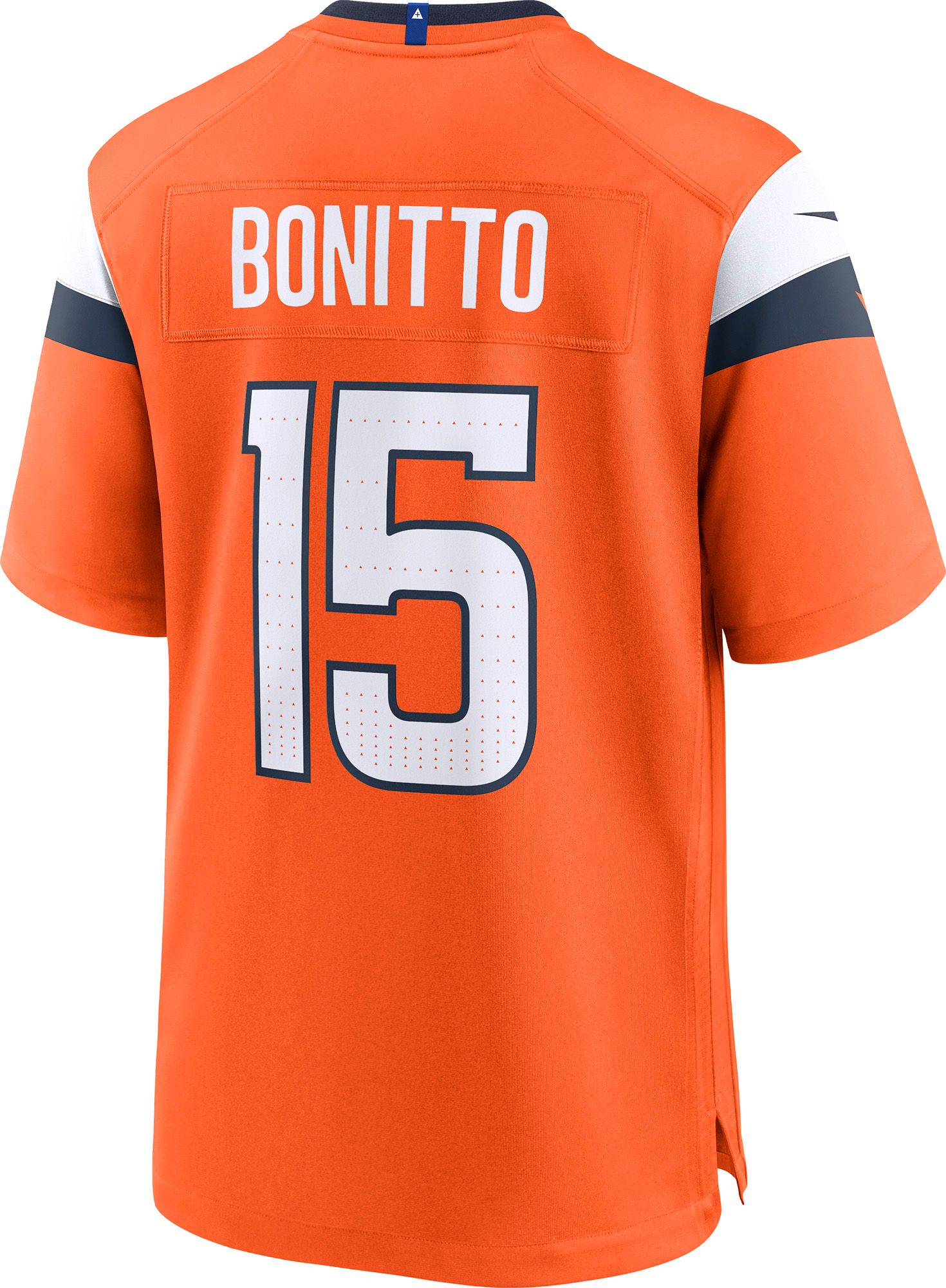 Nike Men's Denver Broncos Nik Bonitto #15 Brilliant Orange Home Game Jersey product image