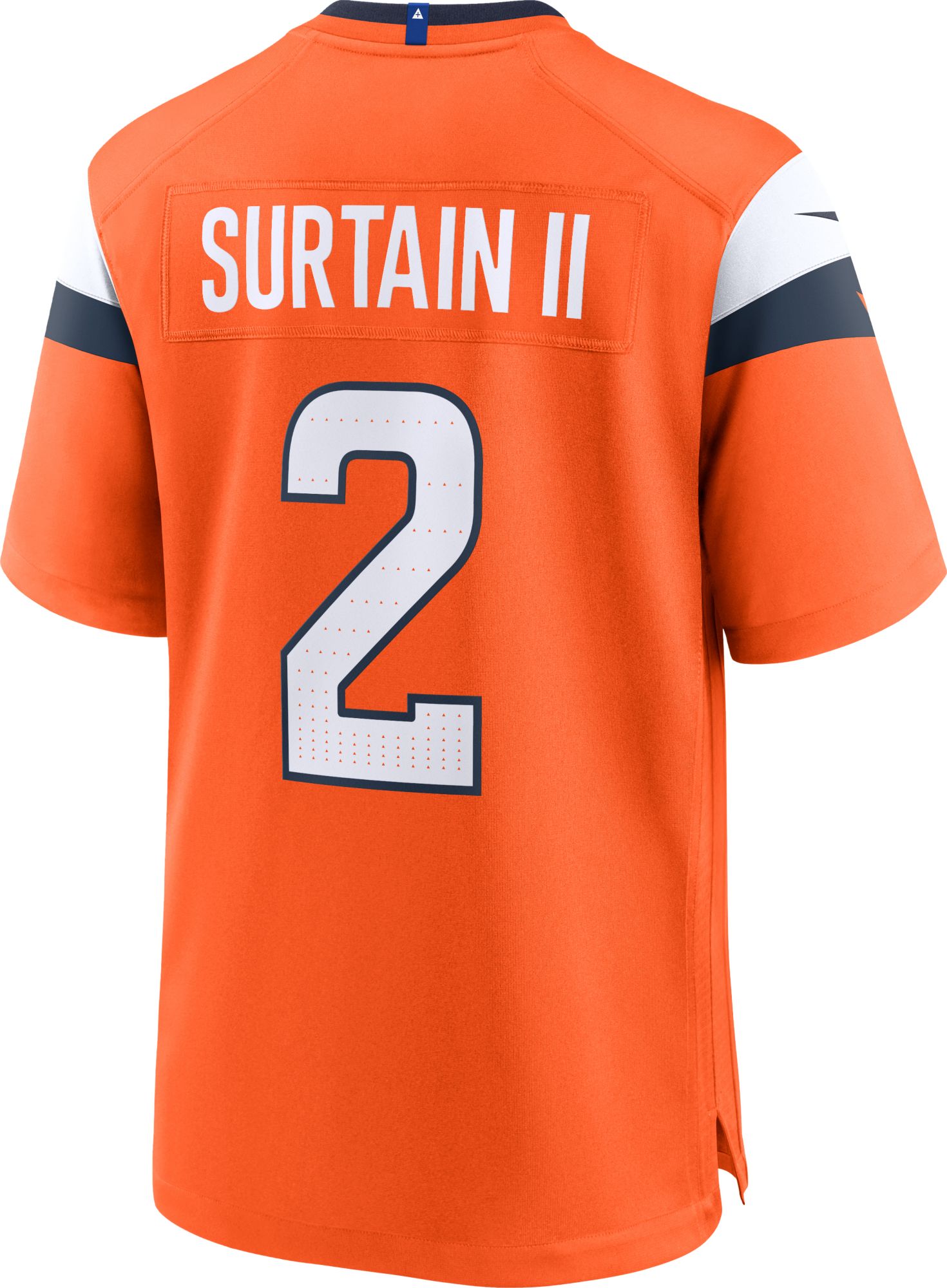 Nike Men's Denver Broncos Patrick Surtain II #2 Orange Game Jersey