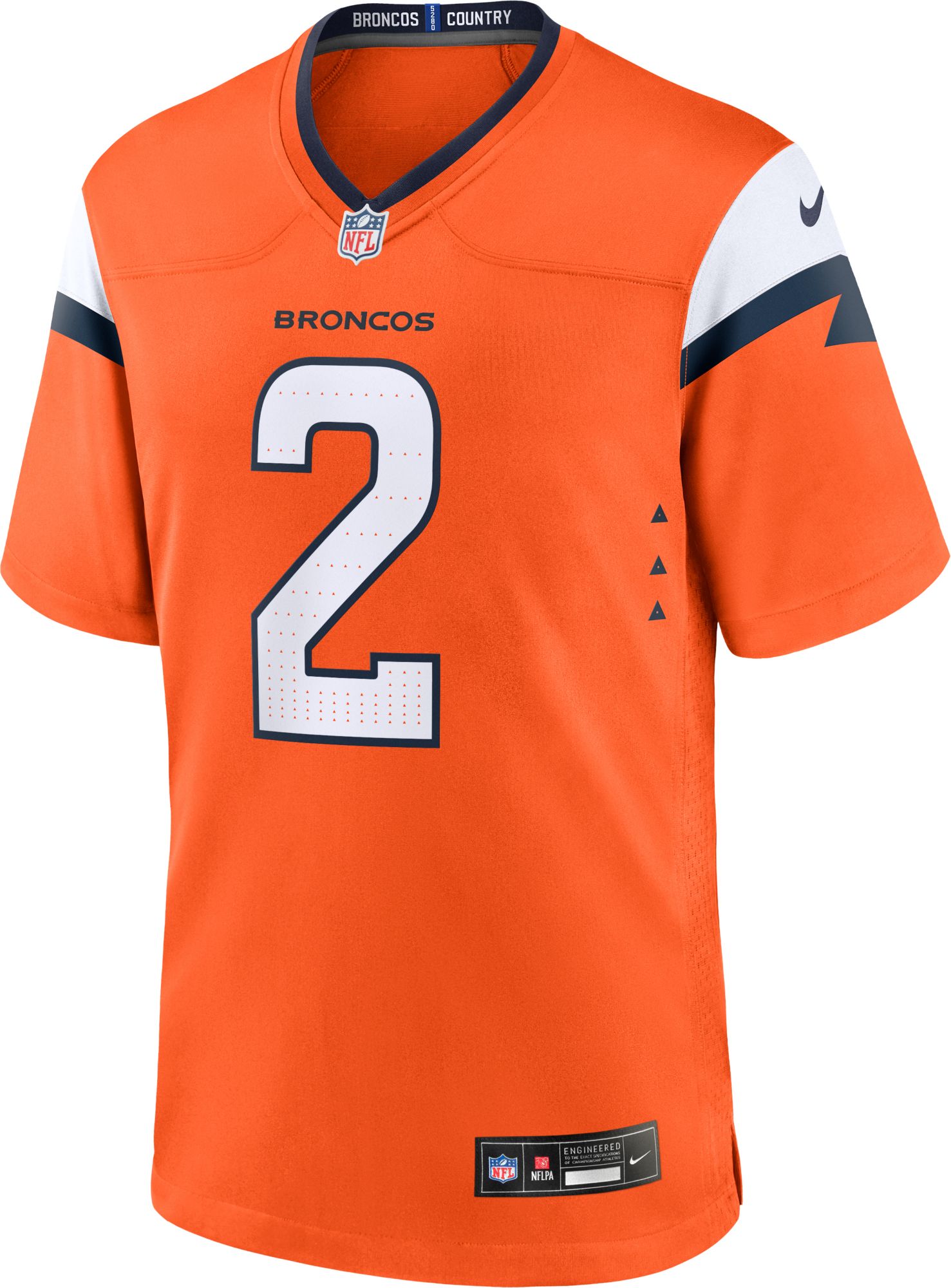 Nike Men's Denver Broncos Patrick Surtain II #2 Orange Game Jersey