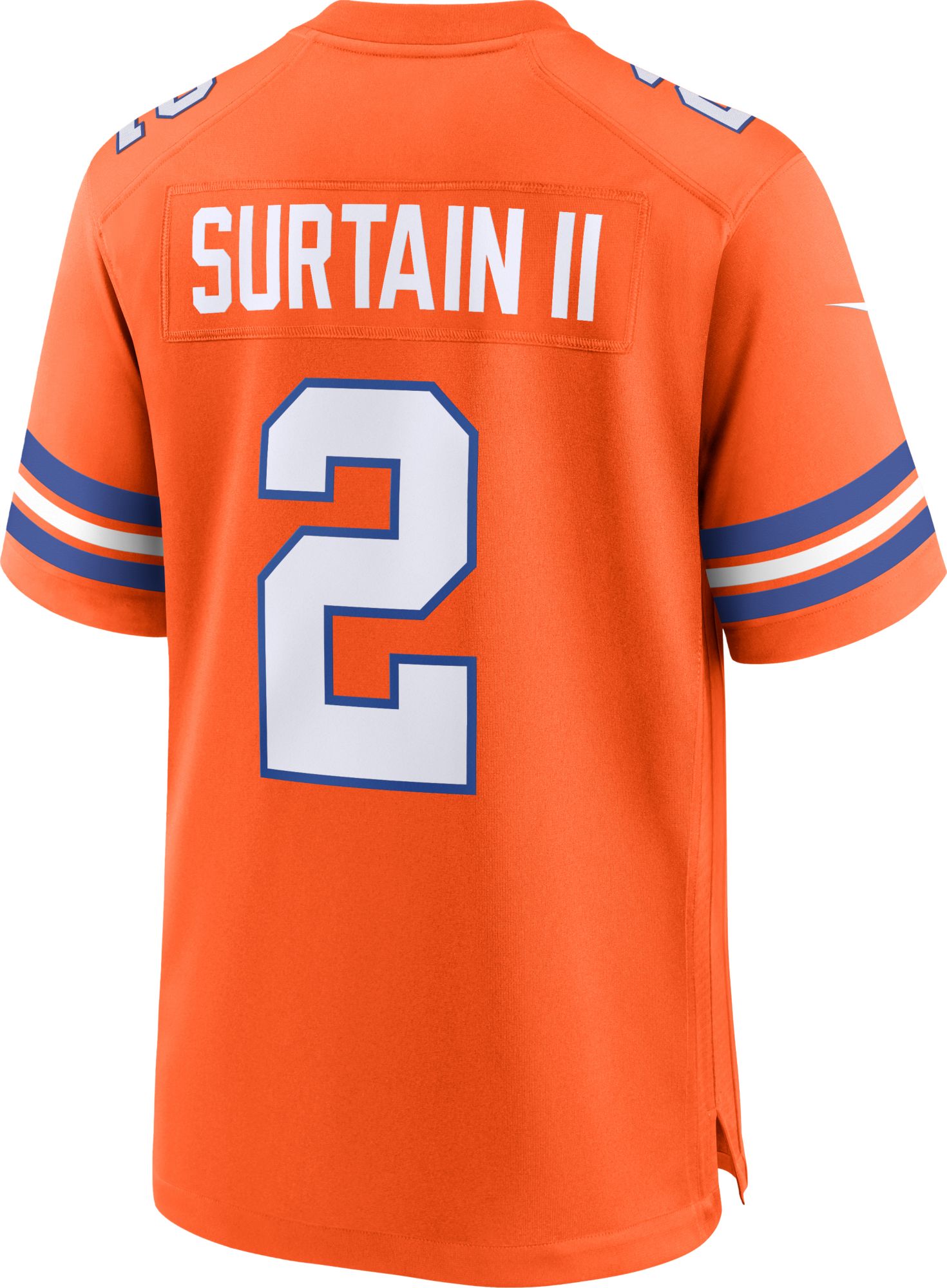 Nike Men's Denver Broncos Patrick Surtain II #2 Orange 2nd Alternate Game Jersey product image