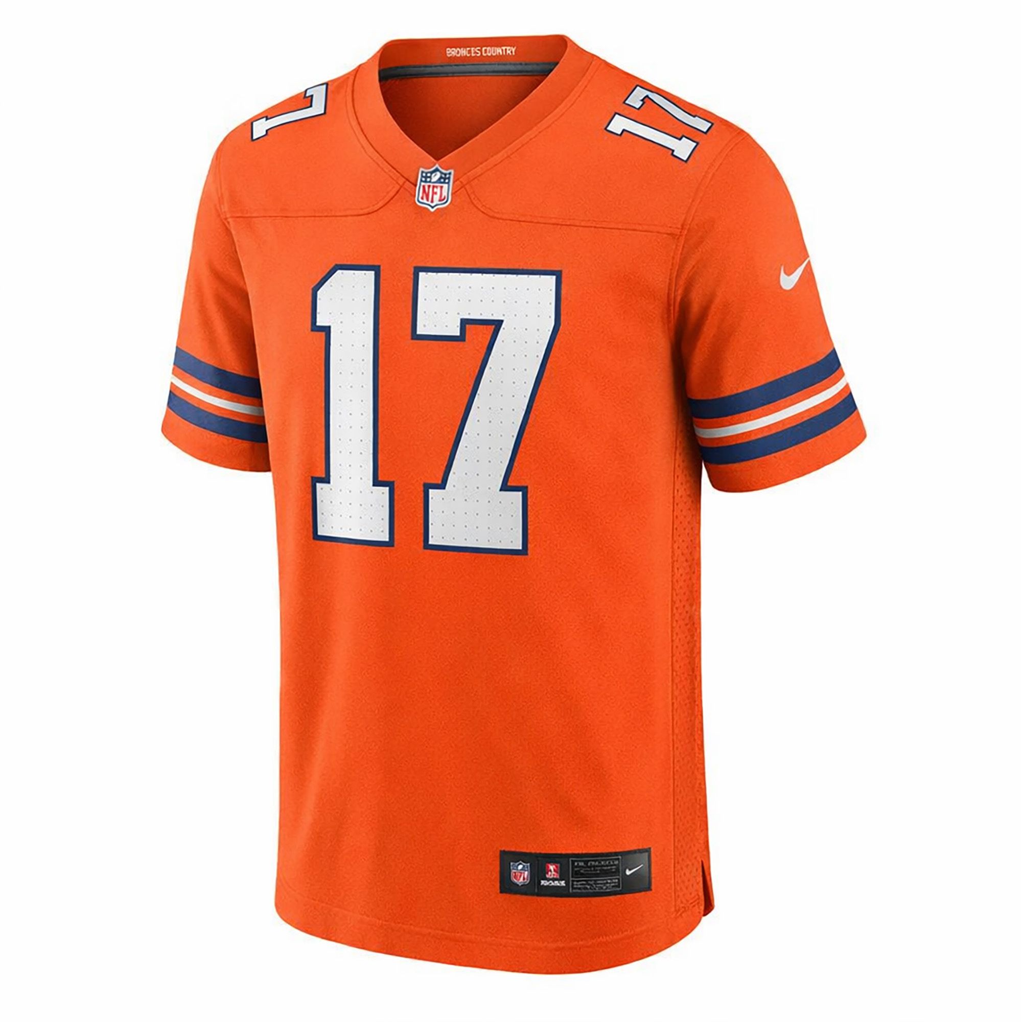 Nike Men's Denver Broncos Jaylen Waddle #17 Orange Alternate Game Jersey product image