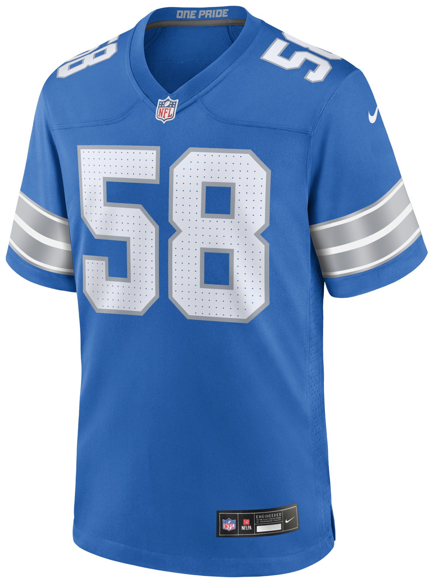 Nike Men's Detroit Lions Penei Sewell #58 Blue Alternate Game Jersey product image